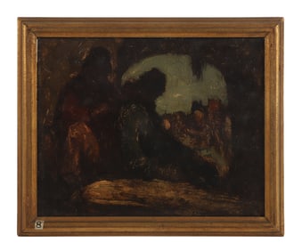 Eugene Higgins "Composition with Two Figures"