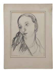 Luc Albert Moreau Modernist Portrait of a Woman