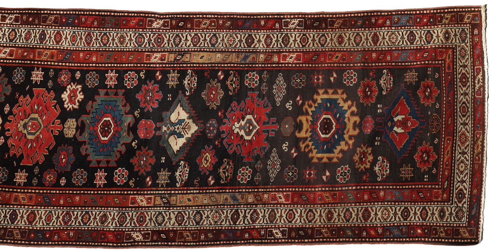 Semi Antique Caucasian Runner 3'6" x 14'1" (1 of 12)