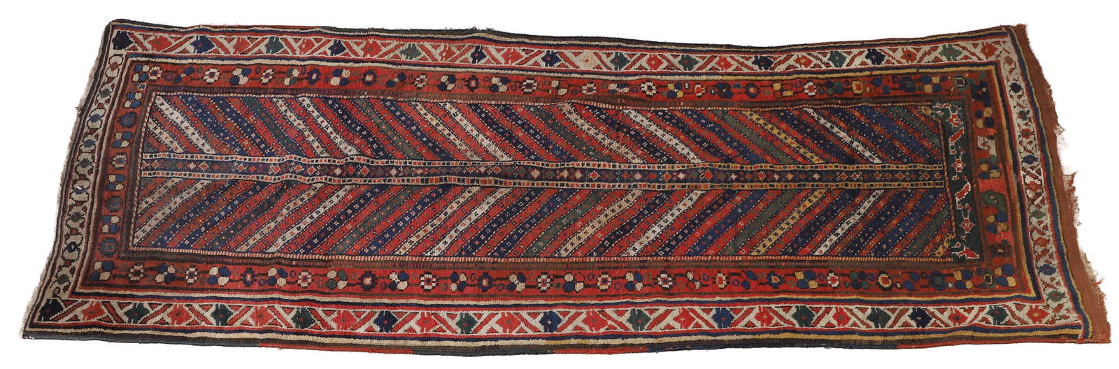 Early Caucasian Gendje Kazak Rug 3"11" x 8' (1 of 6)