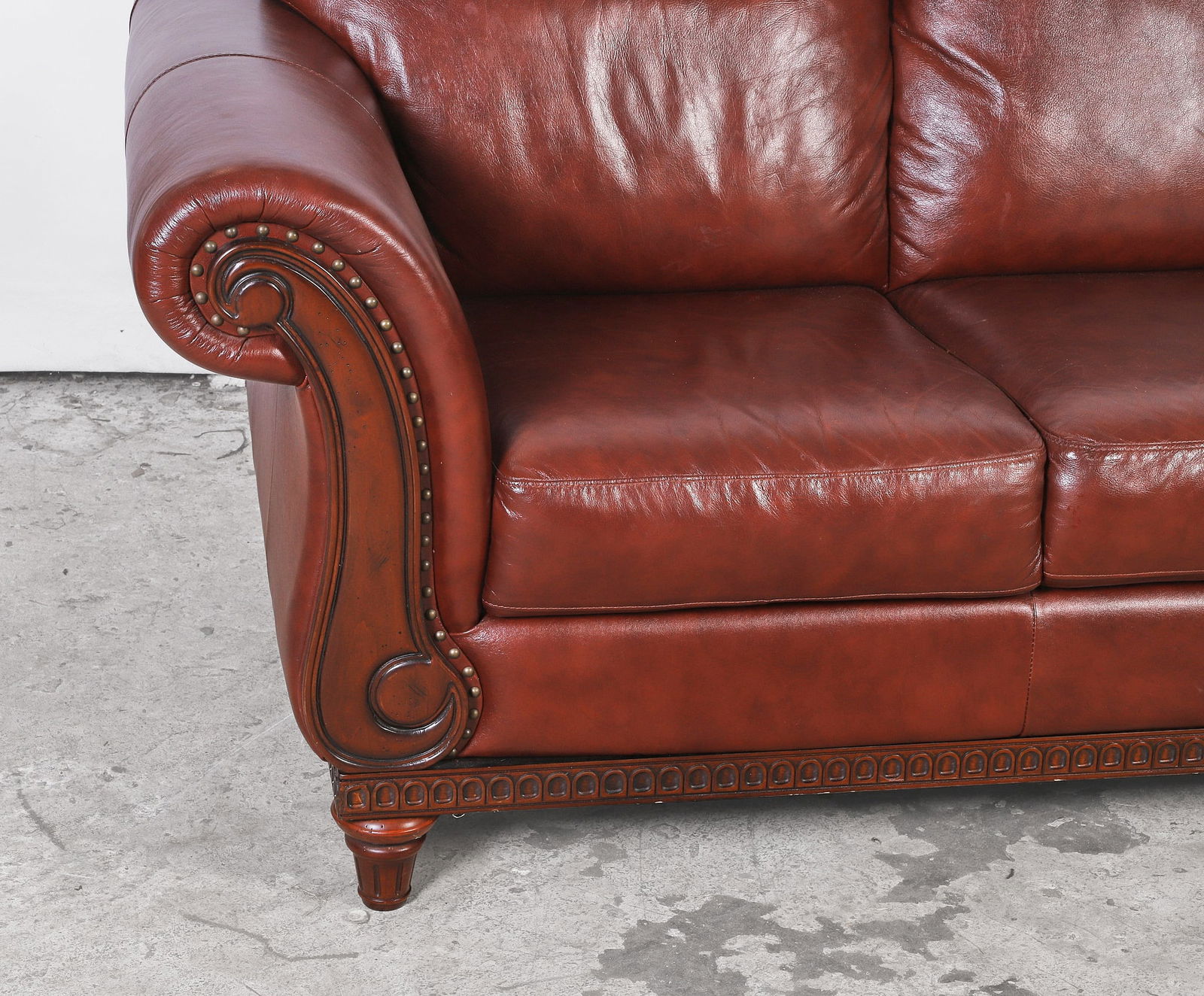 Contemporary Leather Sofa - 2