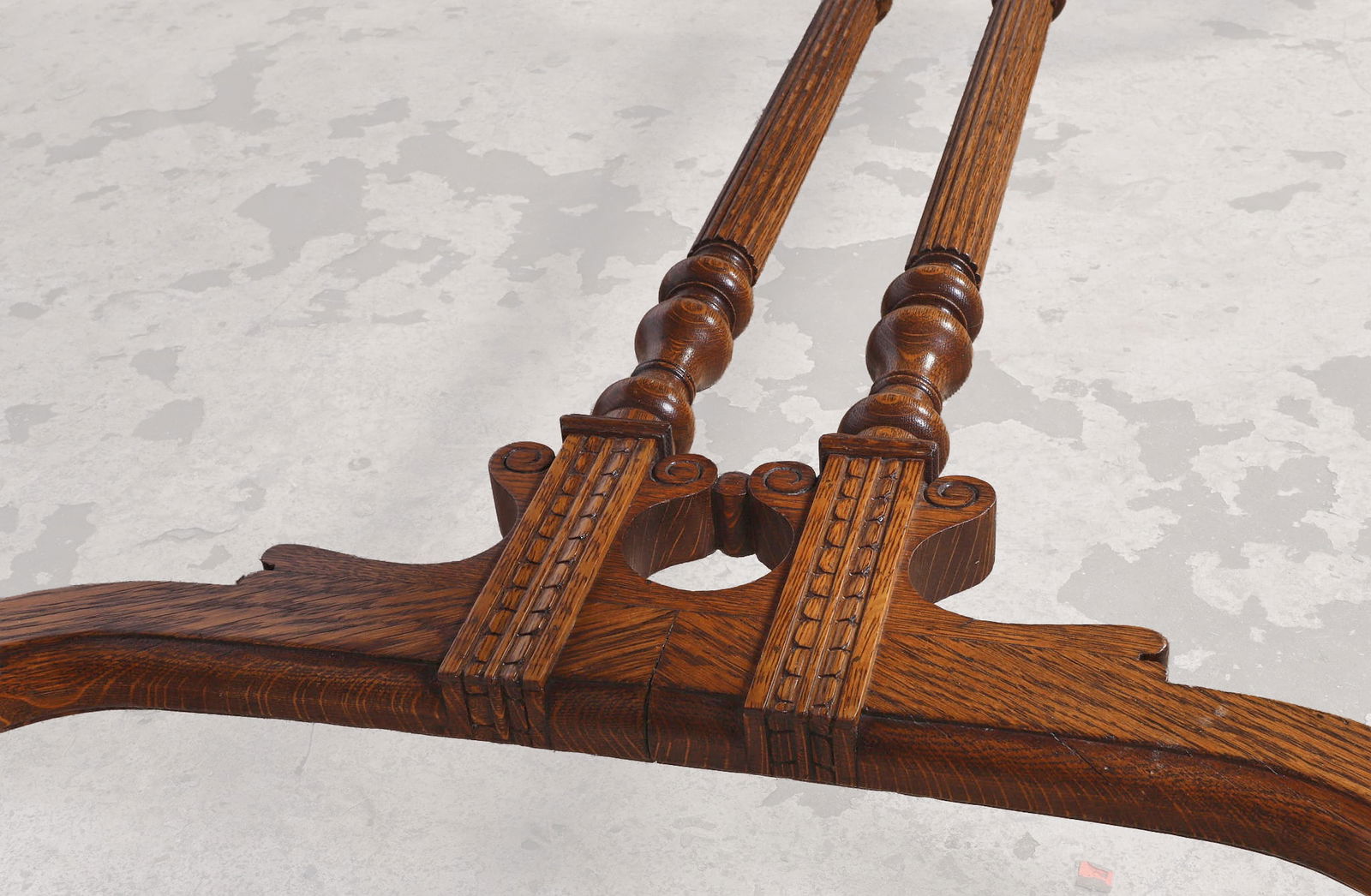 Victorian Tiger Oak Library Table - 10