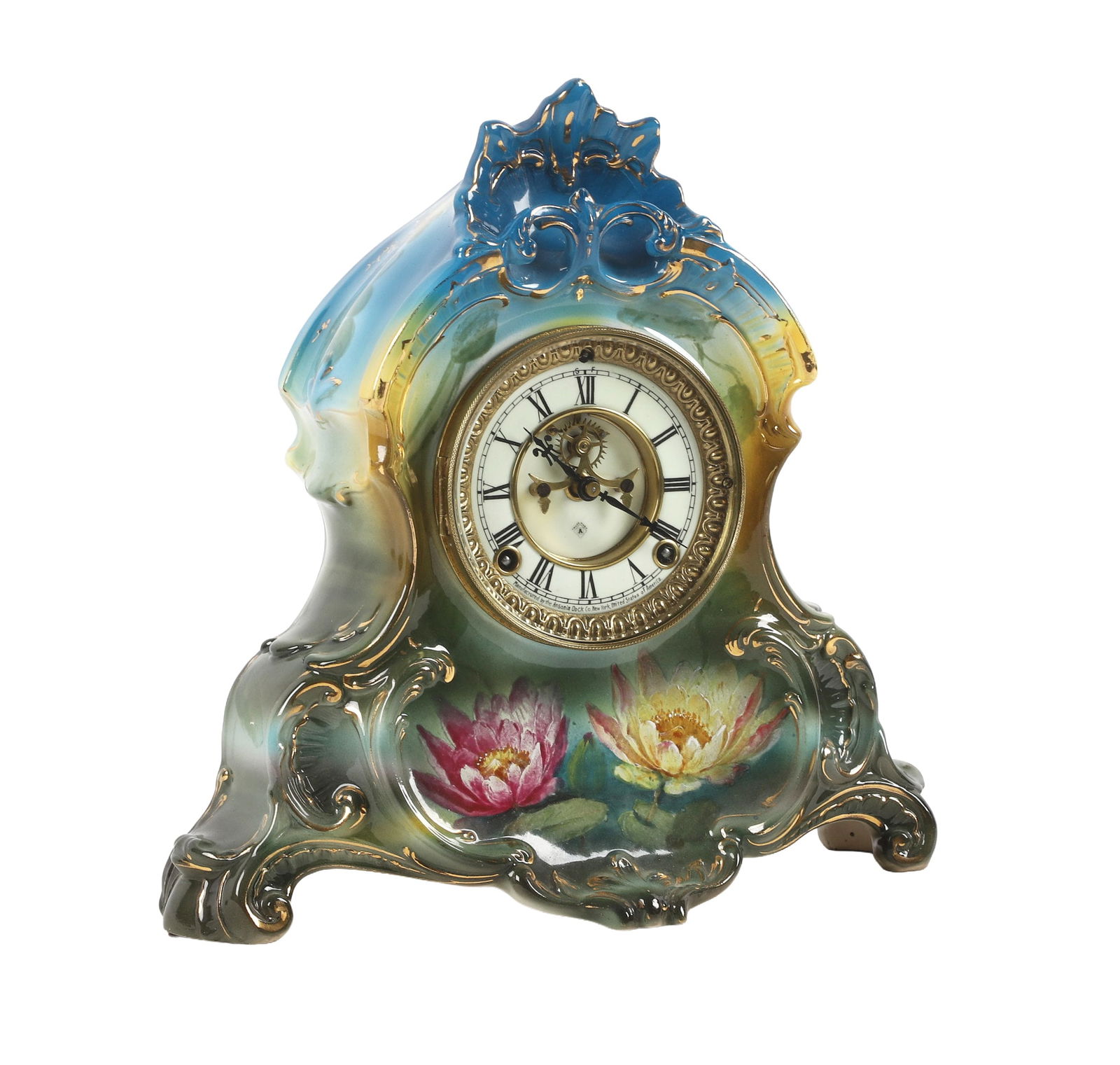 Ansonia Royal Bonn Porcelain Shelf Clock (1 of 11)