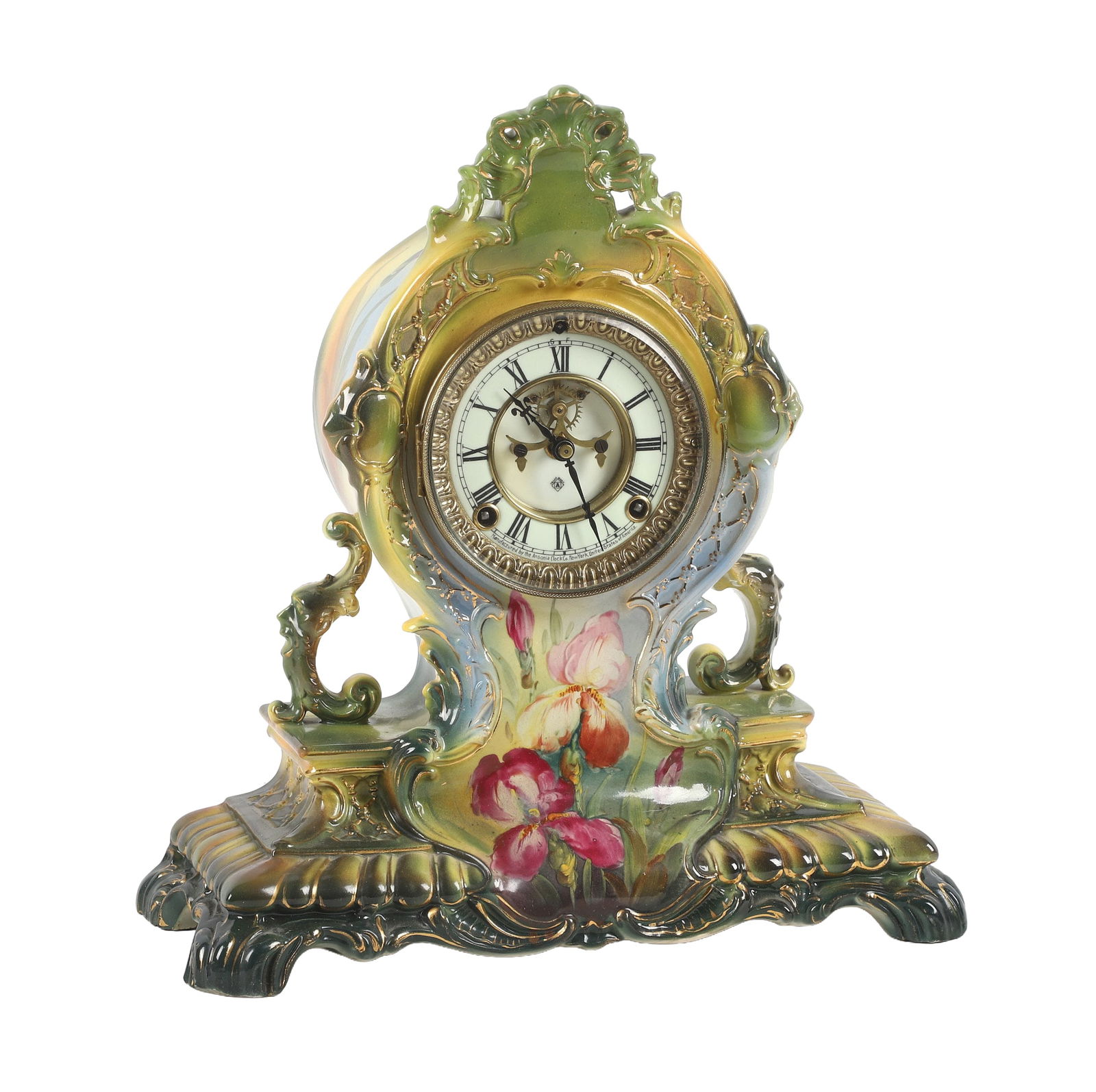 Ansonia Royal Bonn Porcelain Shelf Clock (1 of 10)