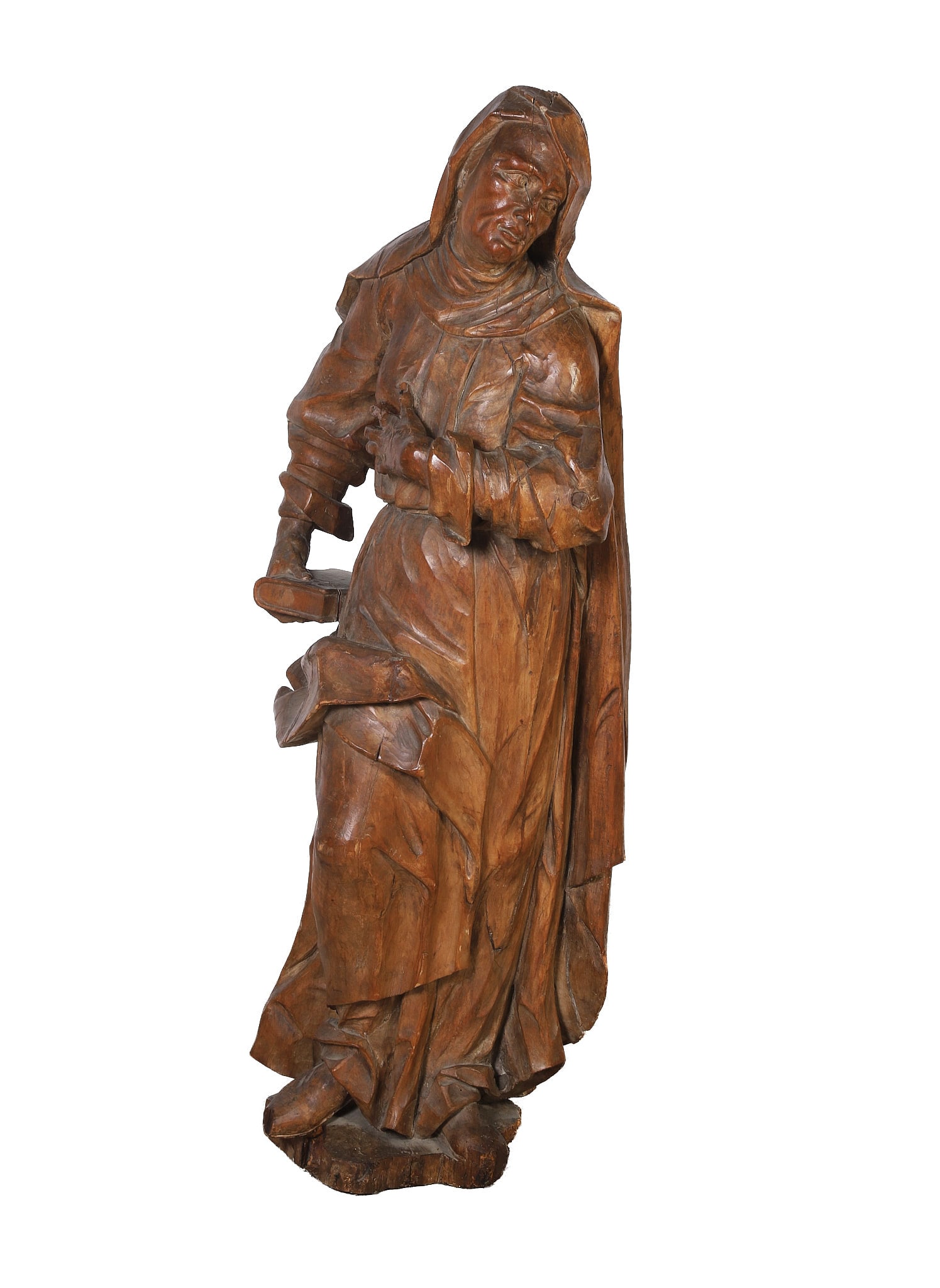 Antique Continental Carved Ecclesiastical Figure (1 of 10)