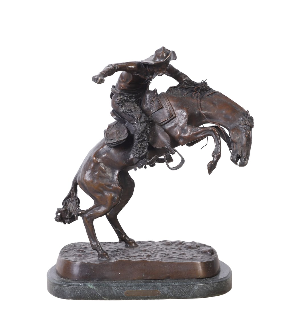 After Remington Bronze, "Wooly Chaps" (1 of 16)