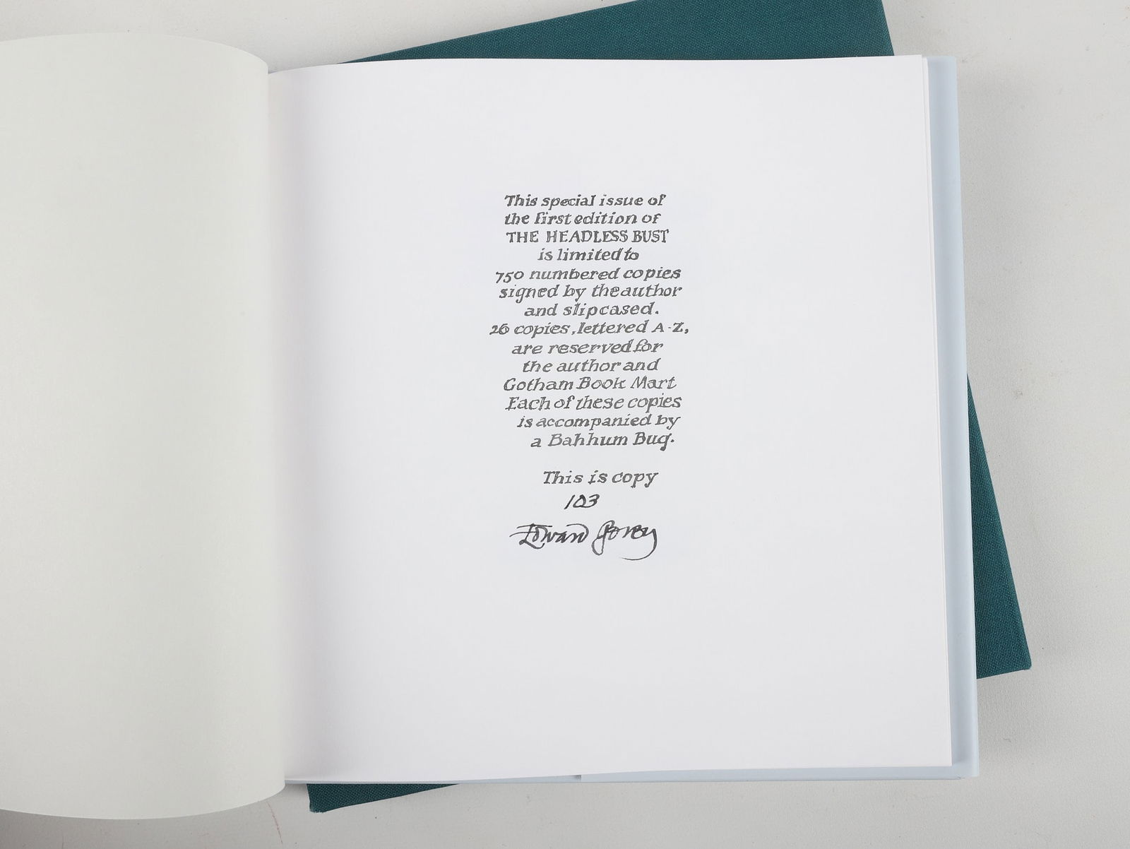 Edward Gorey, Headless Bust, Signed, Numbered - 4