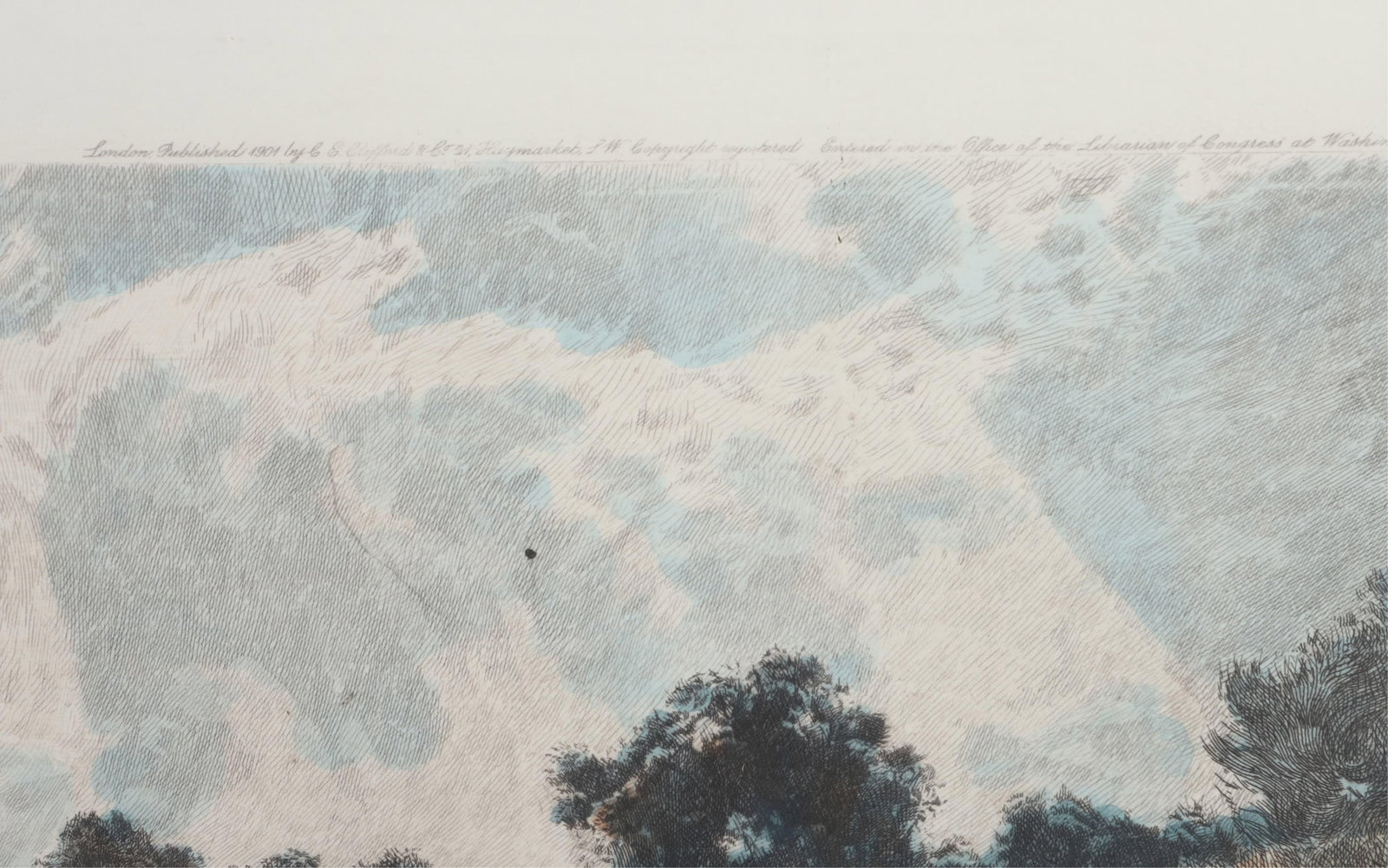 Antique hand-colored etching - 2