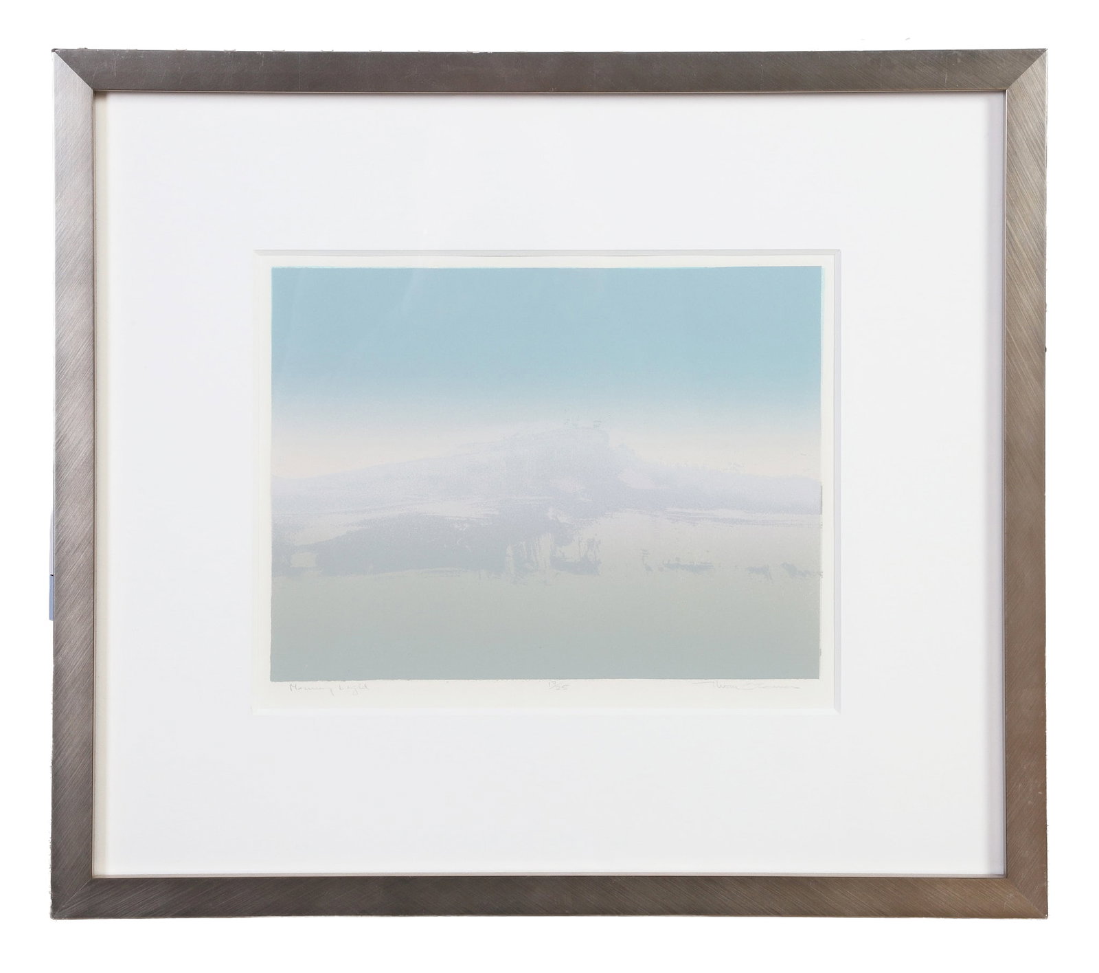 O'Connor, Thom (b. 1937): Thom O'Connor b. 1937 Morning Light Serigraph Of an edition, numbered 17/25. Signed lower right. Framed under glass.