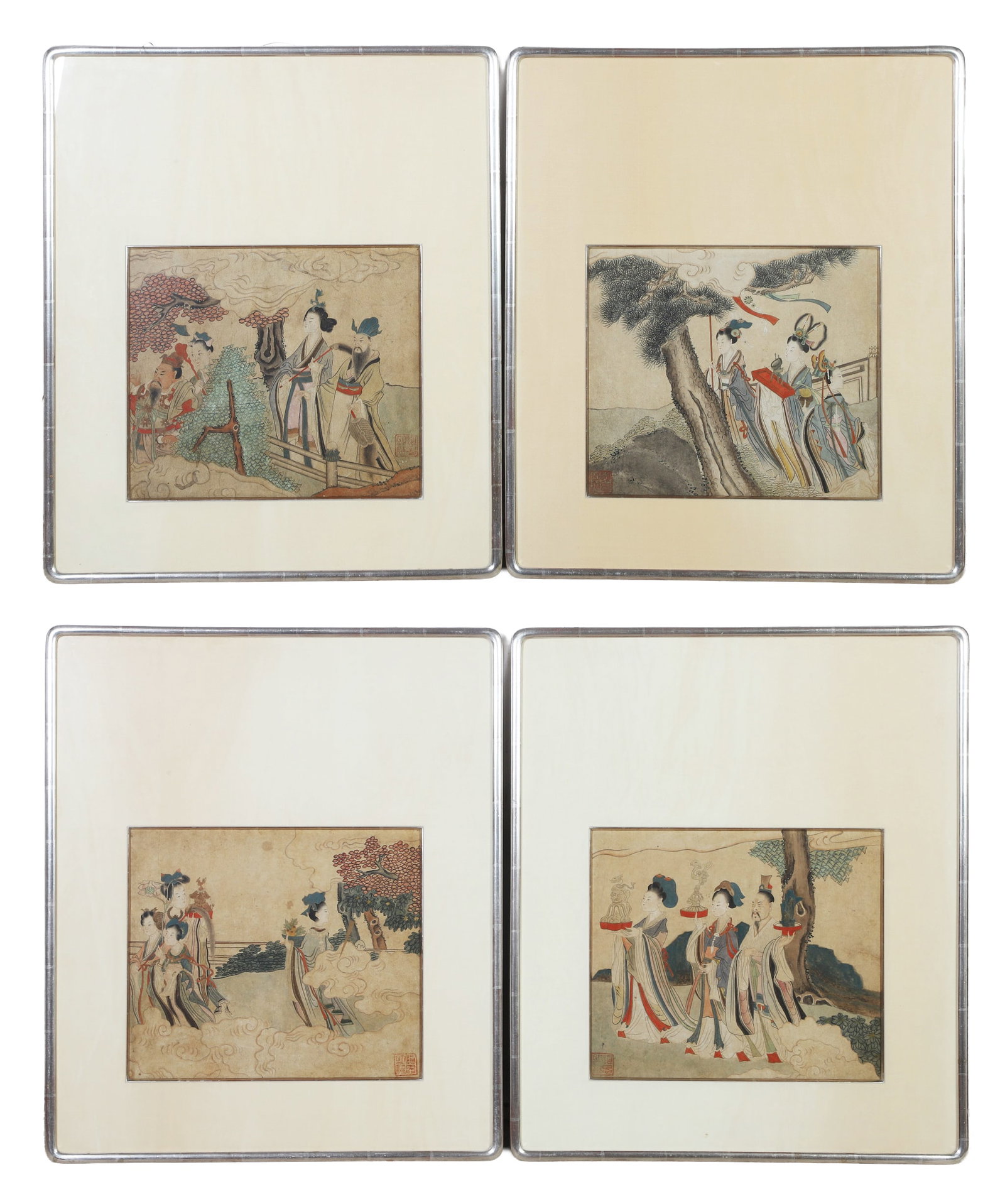 Group of 4 Chinese Watercolors (1 of 11)