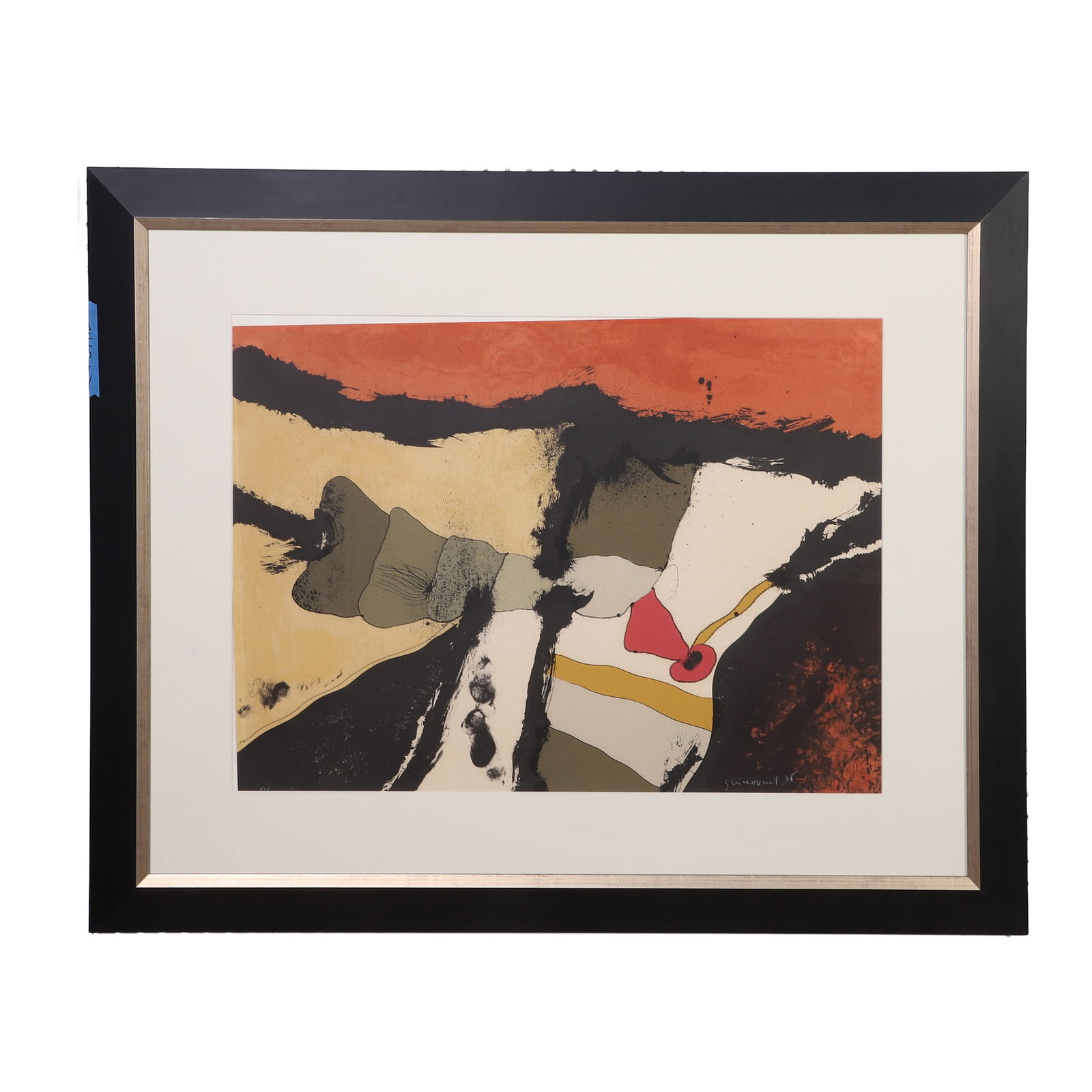 Guinovart, Josep (Barcelona, Spain 1927-2007): Josep Guinovart Barcelona, Spain 1927-2007 Pedres Articulades Lithograph Of an edition 52/75; Signed on lower right. Image Height: 22 in, Image Width: 29 3/4 in, Framed Height: 34 1/2 in, Framed