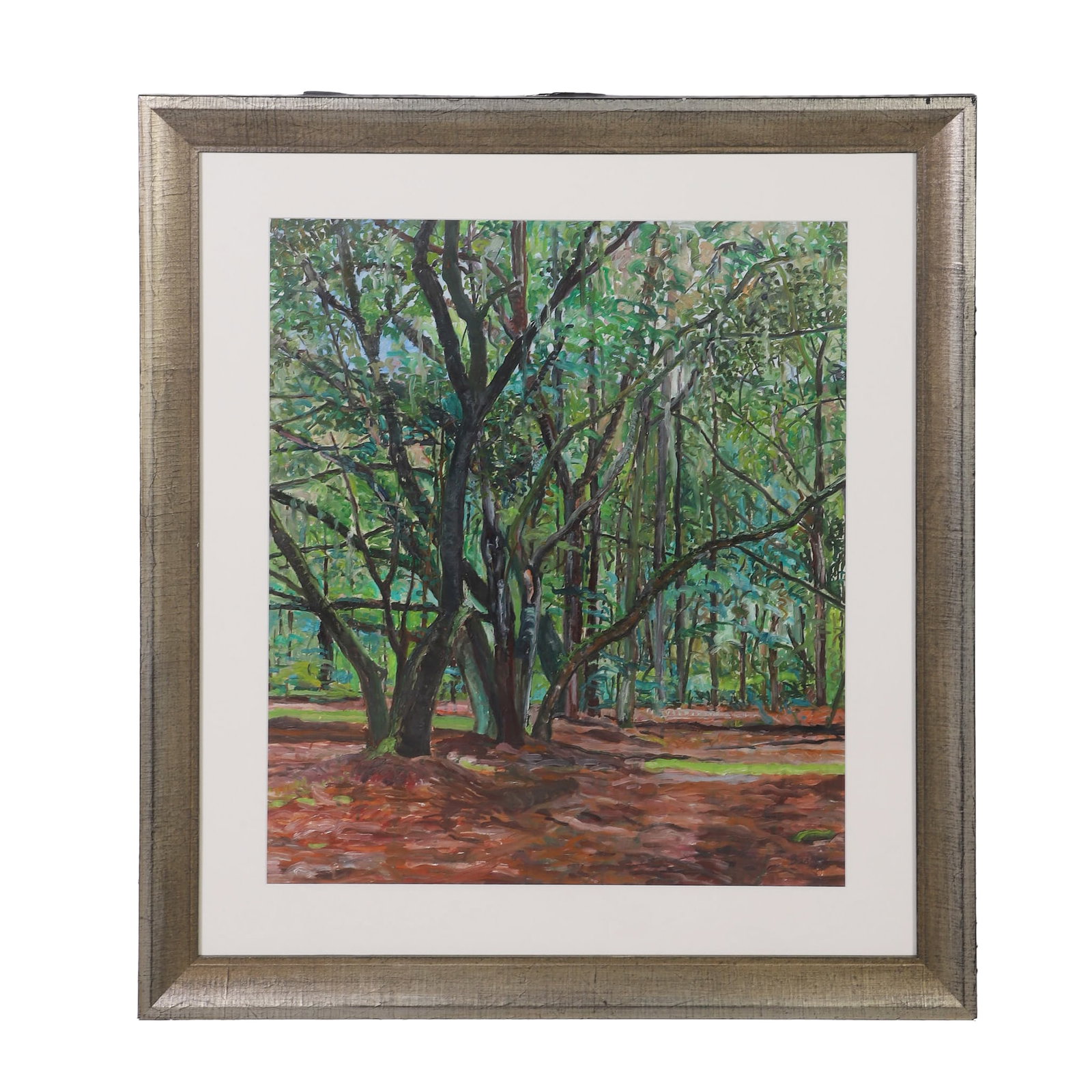 Arboreal Plein Air Composition Oil on paper (1 of 8)