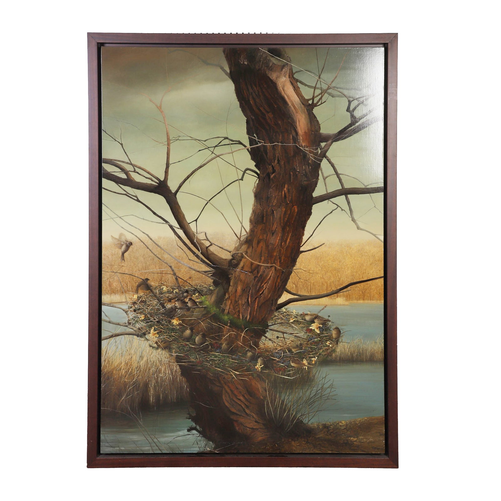 Sears, Holly (American Active): Holly Sears American Active Tutu 2005 Oil on linen. Surrealistic and naturalistic composition. Image Height: 66 in, Image Width: 46 in, Framed Height: 69 3/4 in, Framed Width: 49 3/4