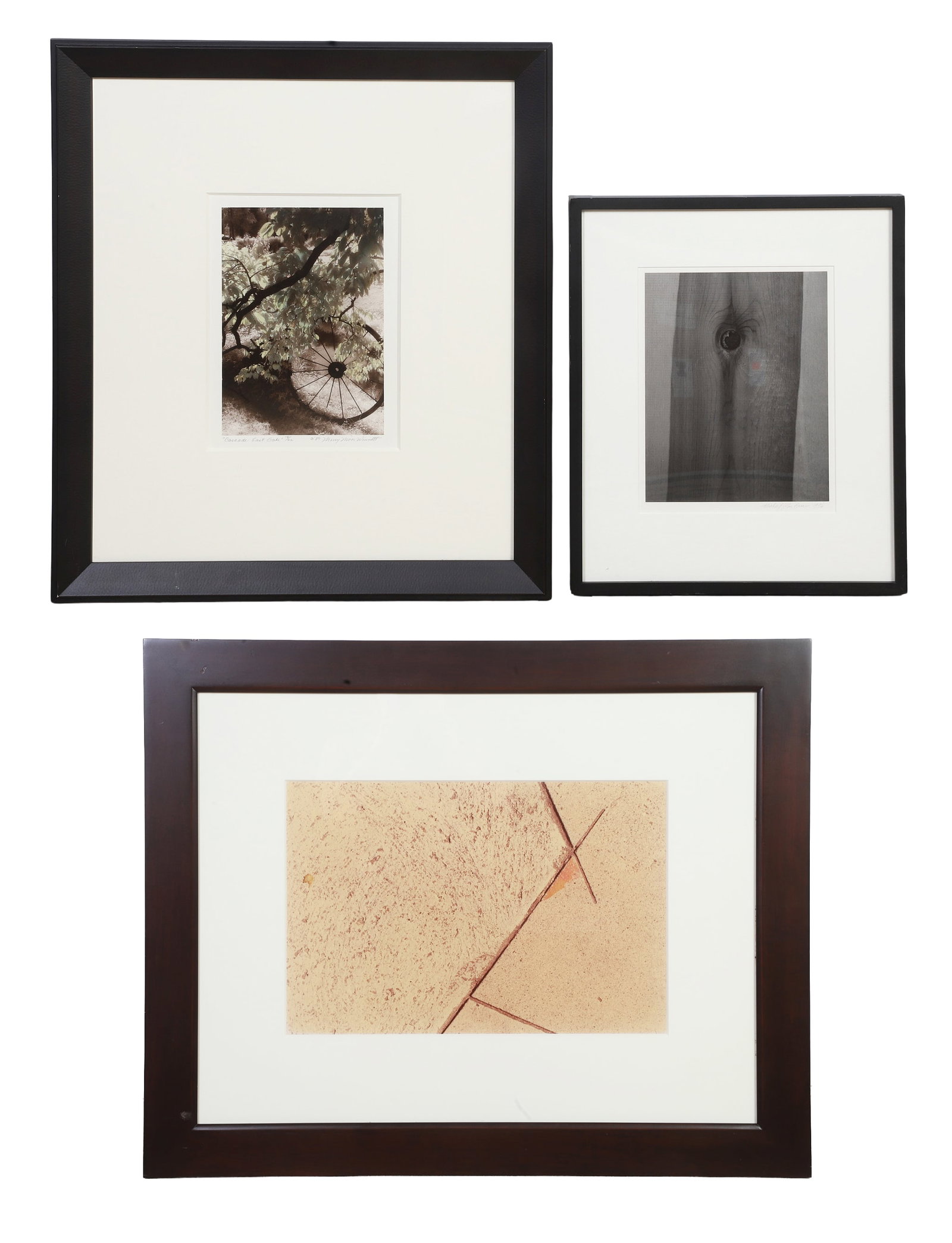 (4) Photographs: (4) Photographs Including Still Life, #76/116, Michael Burns, 1976, Cascade, East Gate, Merry Moore Winnett, 1989, Photograph, 14/22, Santa Fe #10, Stephanie Sax, 1982, 7/50. Disection, B. Wulff,