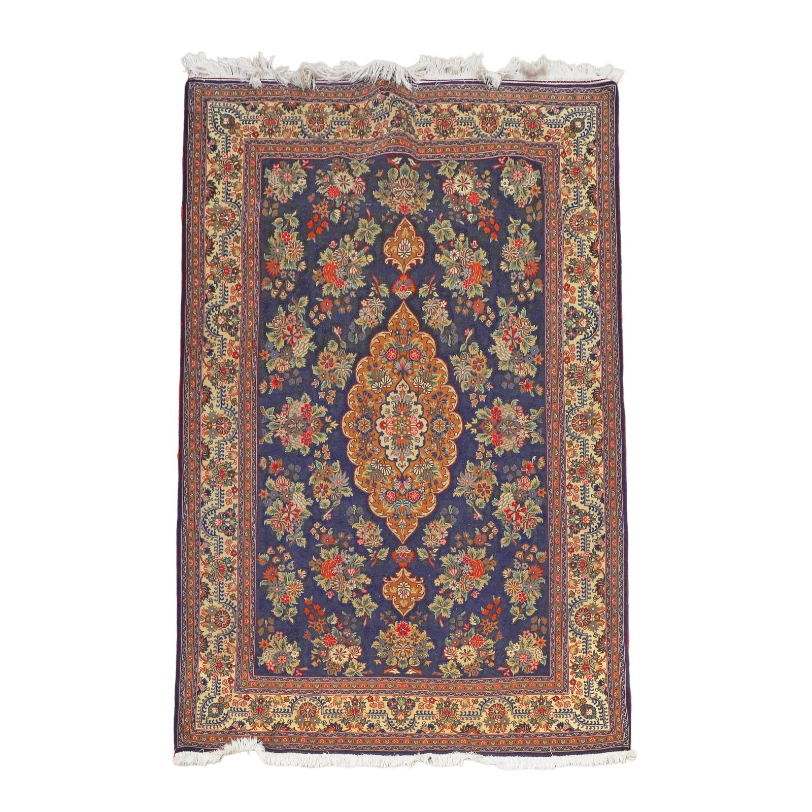 Fine Turkish Silk Rug, 4'8" x 7'3": Fine Turkish Silk Rug, 4'8" x 7'3" Fine Turkish Silk Rug. Size: 4'8" x 7'3"