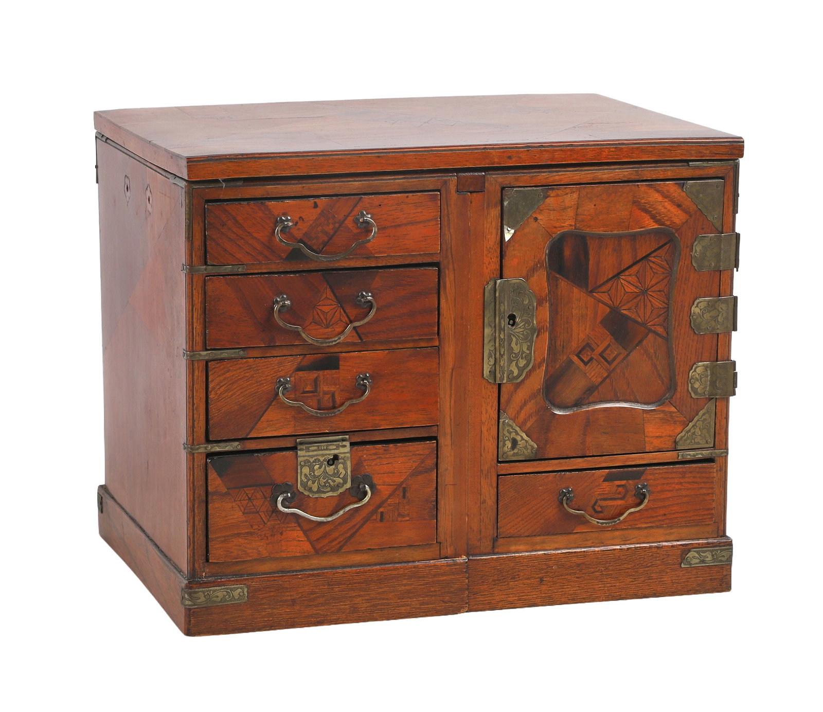 Japanese Marquetry Tansu Puzzle Cabinet (1 of 20)