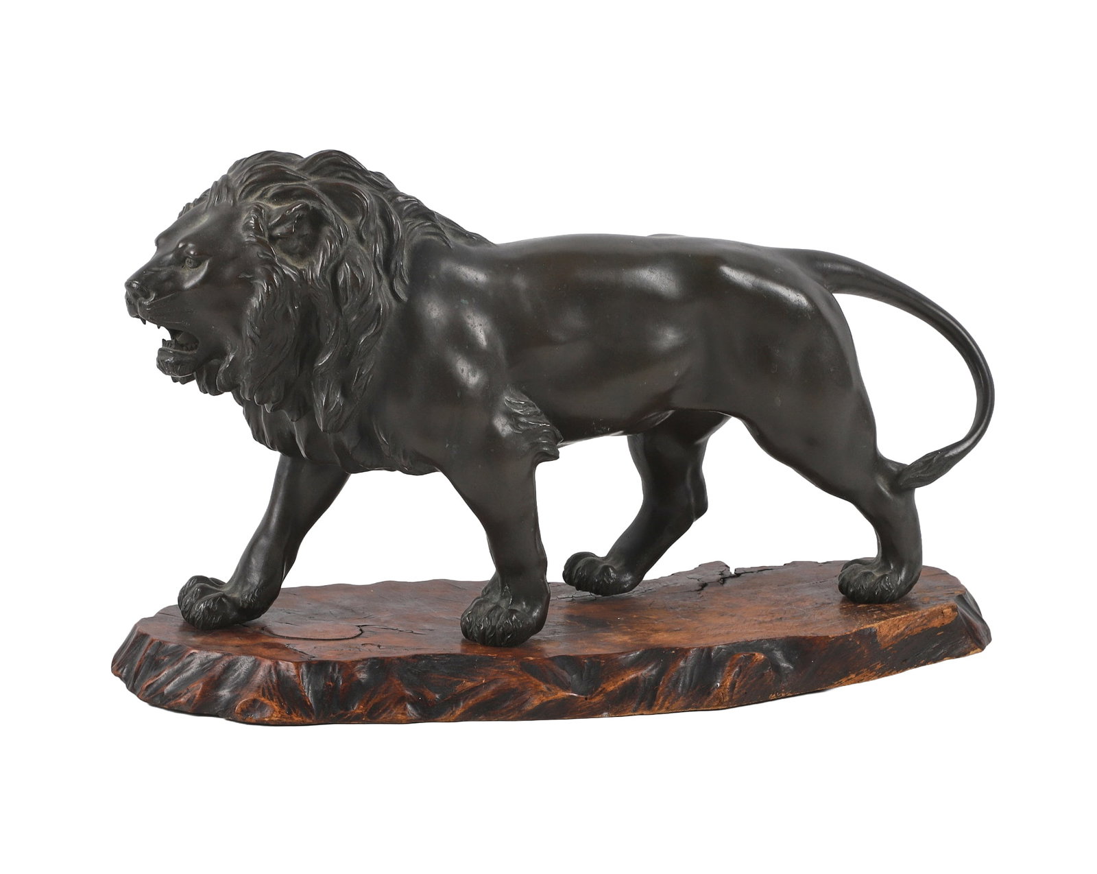Japanese Meiji Period Figural Bronze Lion Okimono (1 of 11)