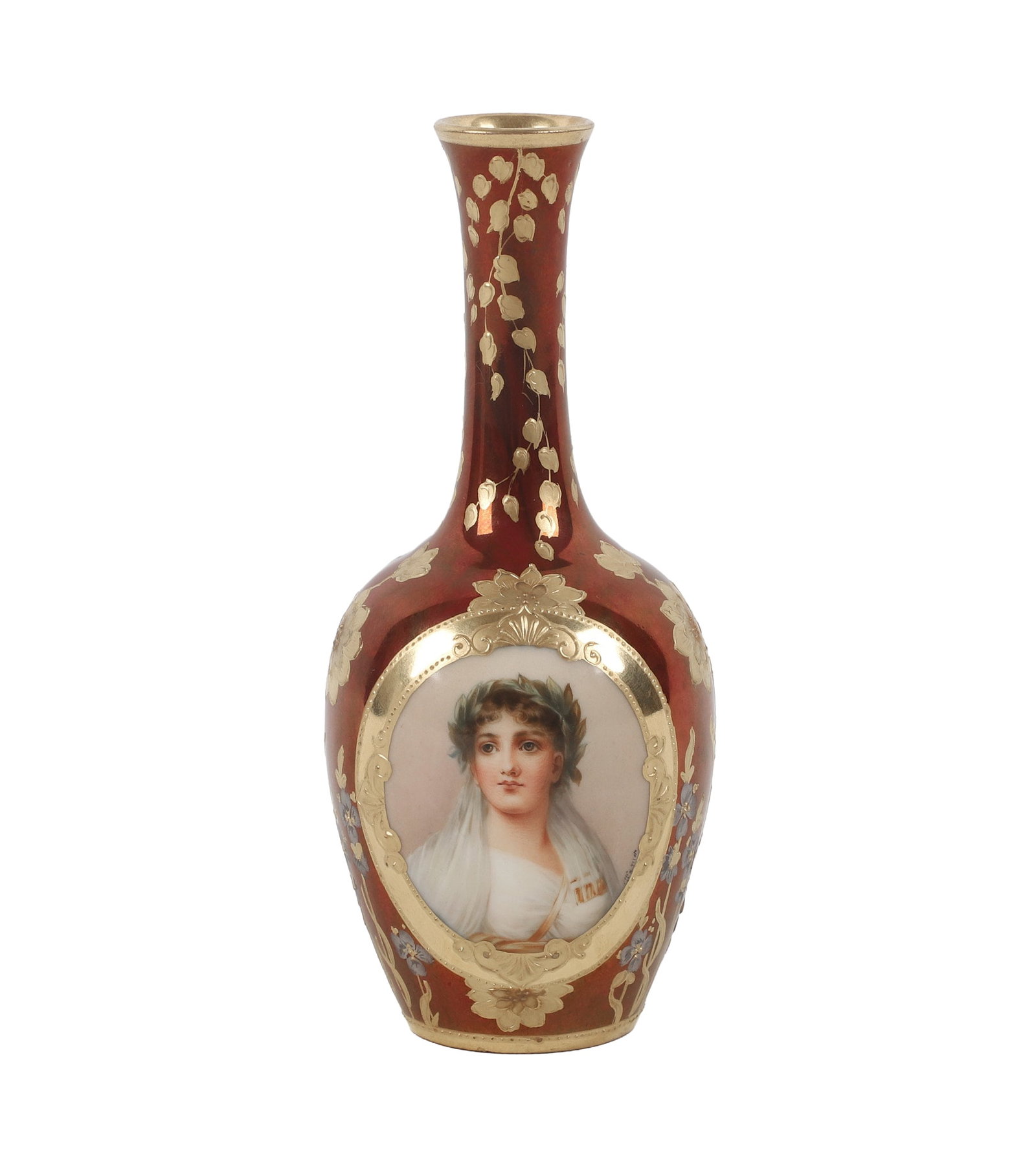 Antique Royal Vienna Porcelain Portrait Vase 'Daphne' (1 of 11)