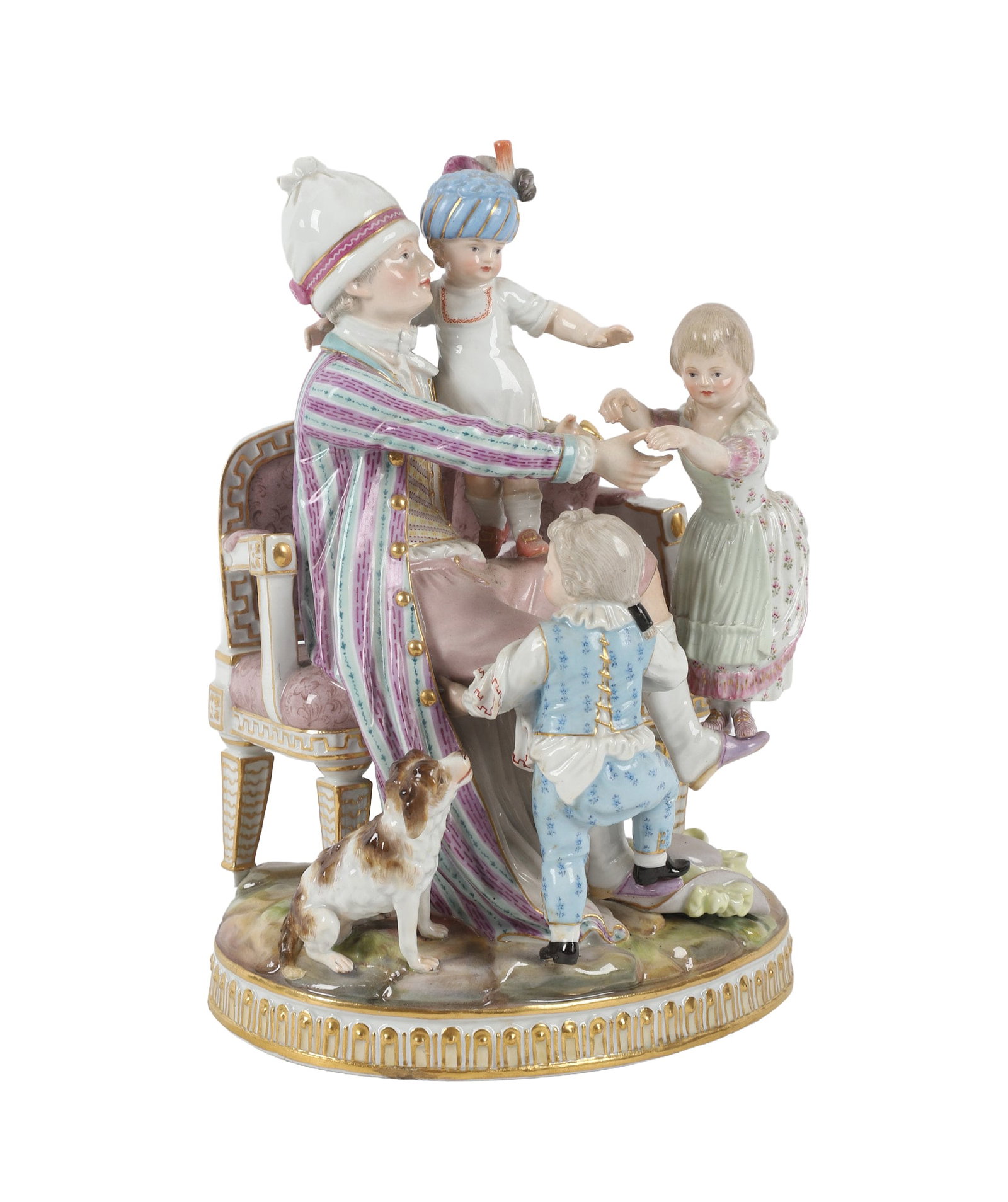 Antique Meissen 'Grandmother's Birthday' Porcelain Figurine (1 of 20)