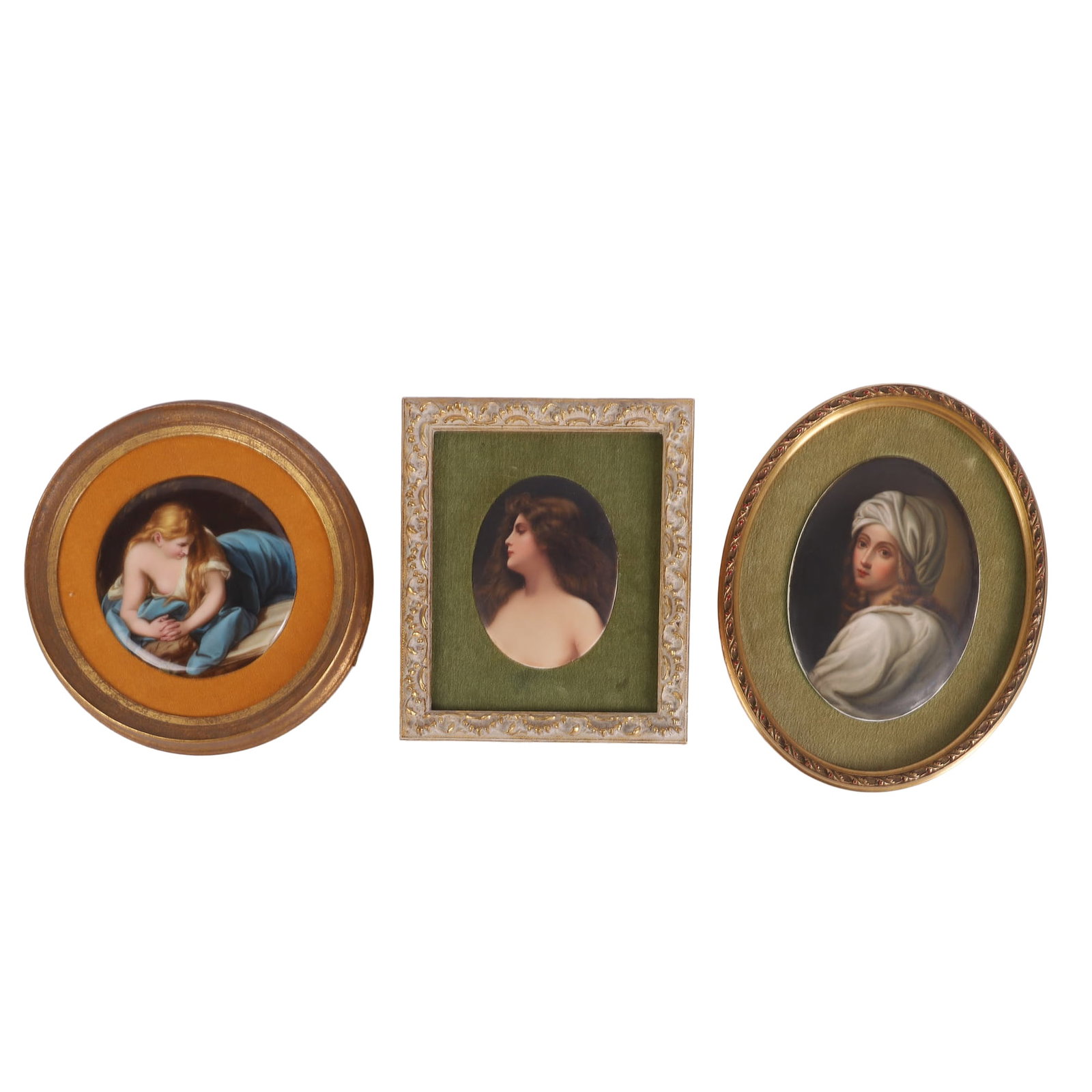 (3) Porcelain Plaques Feat. Italian Masters (1 of 13)