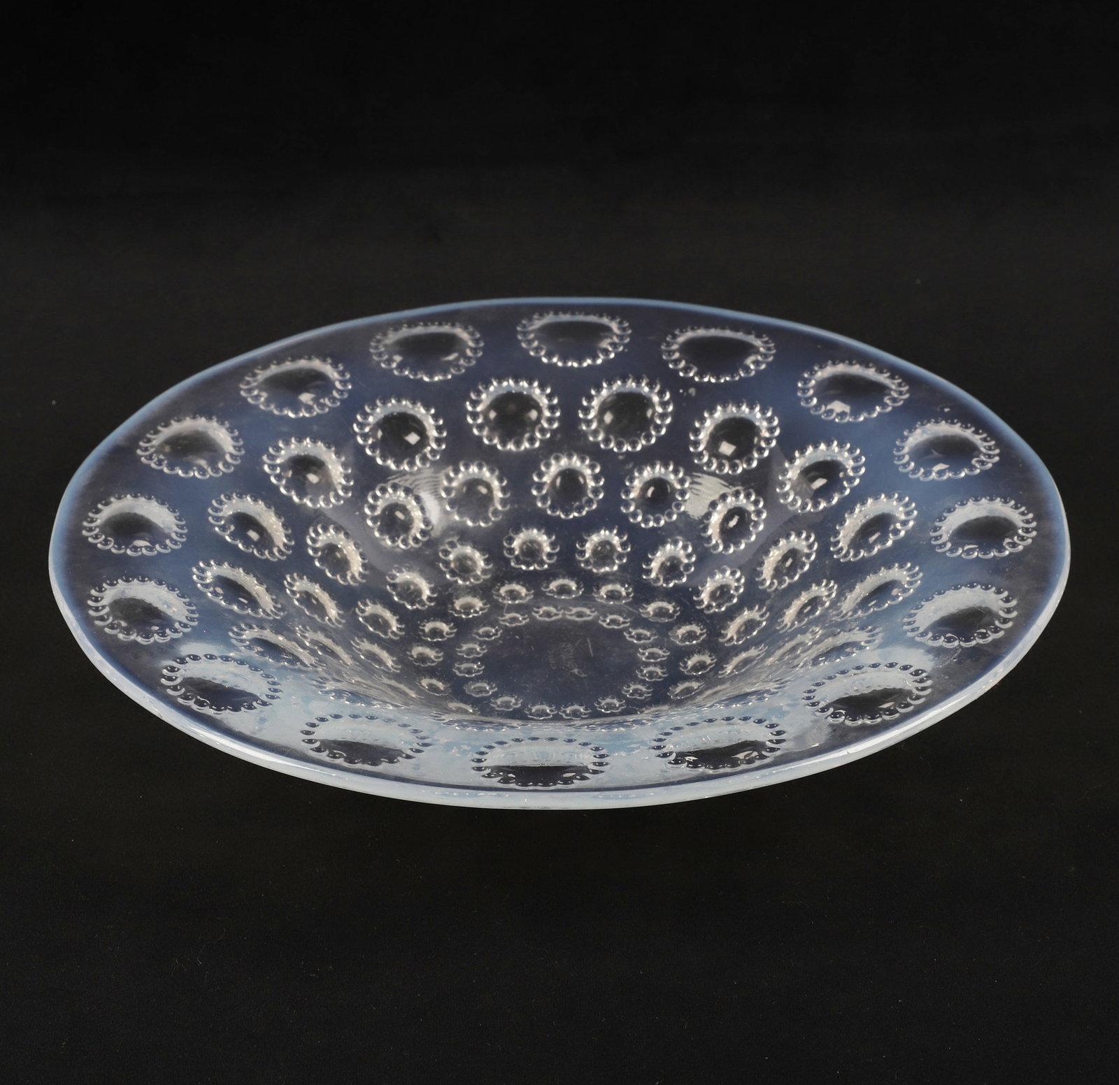 Rene Lalique, France 1860-1945, 'Asters' Pattern Opalescent Dish, Glass (1 of 11)