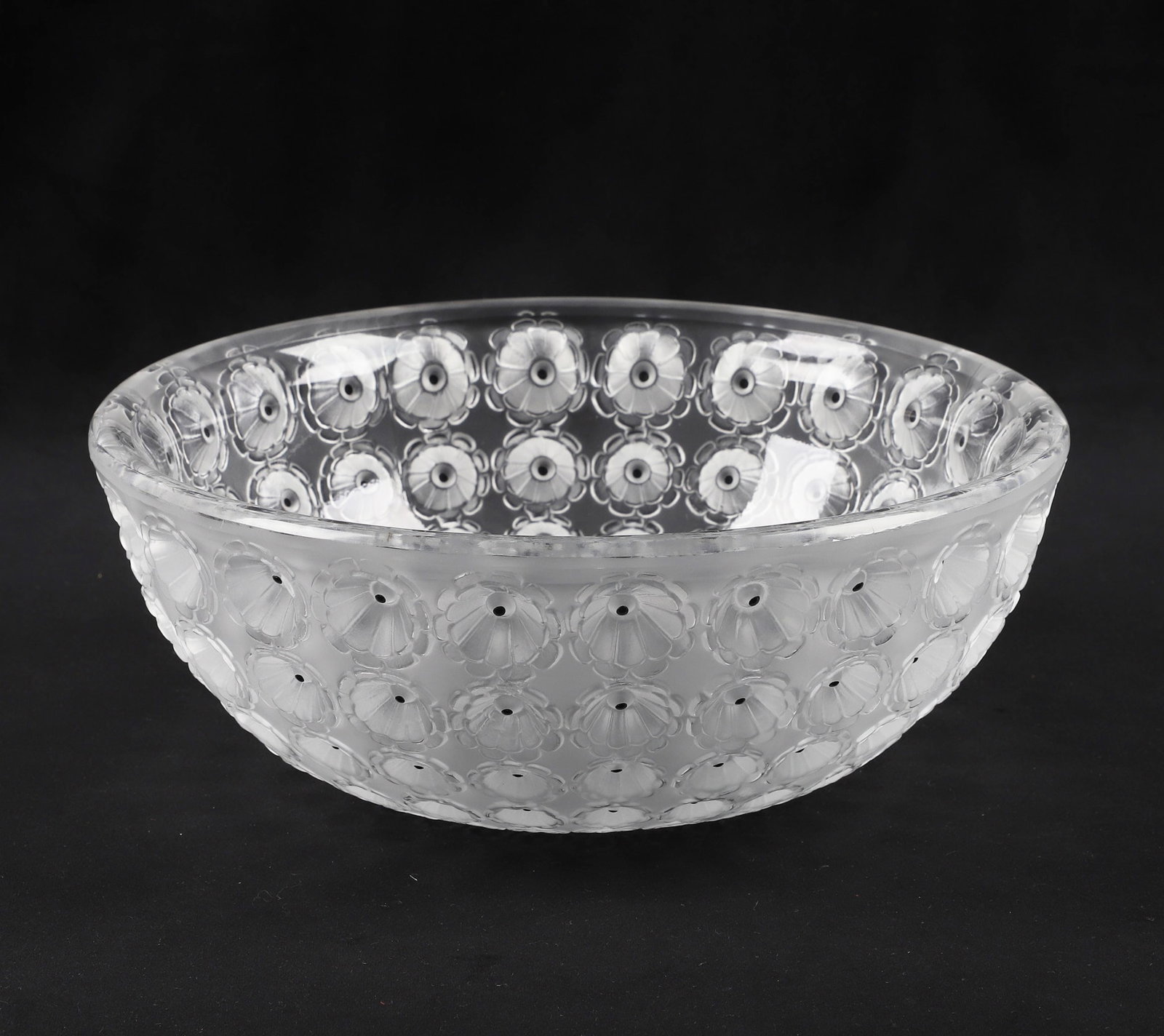 Rene Lalique, France 1860-1945, 'Nemours' Pattern Crystal Bowl, Glass (1 of 11)