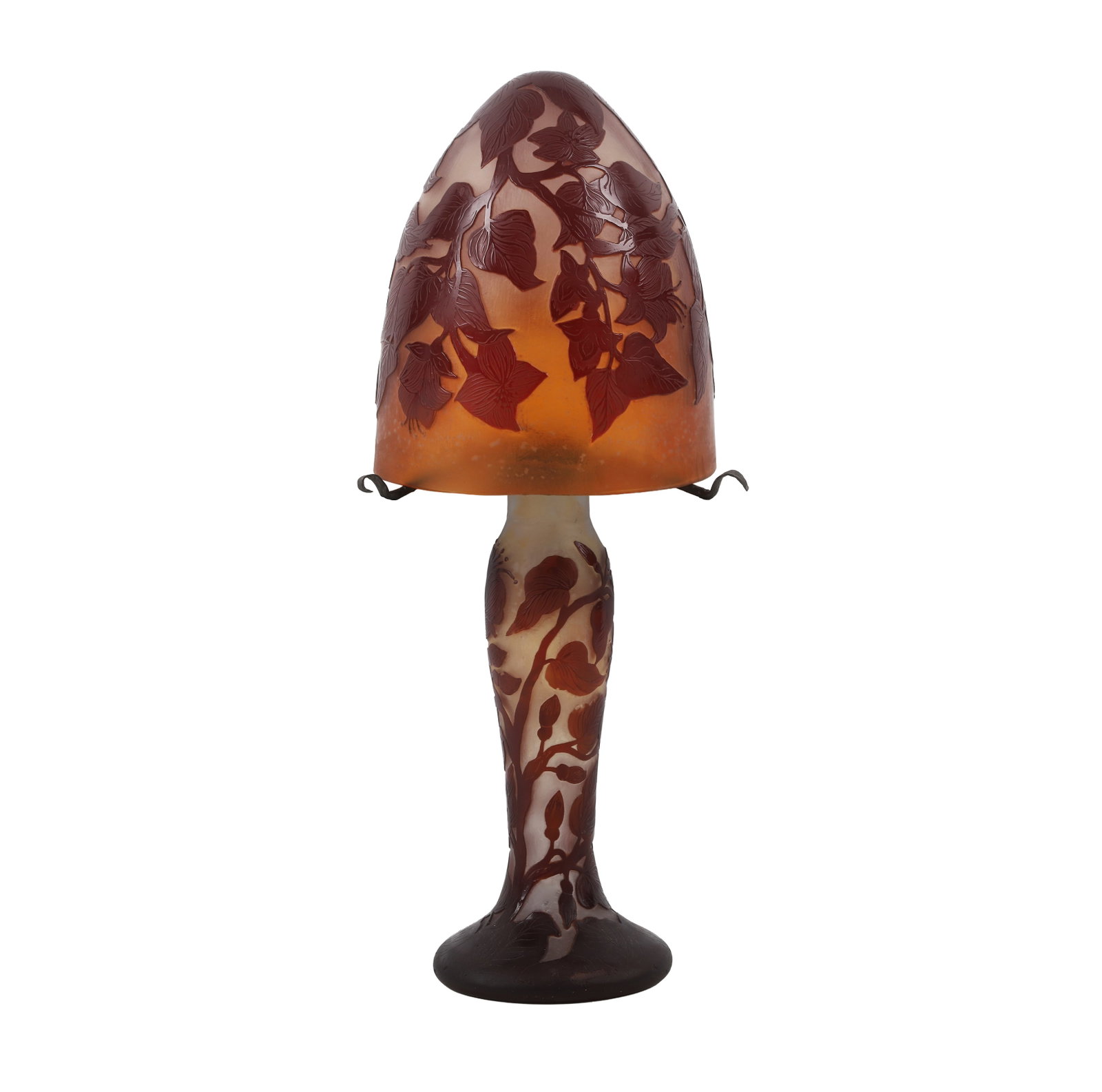 After Galle Cameo Art Glass Lamp (1 of 20)