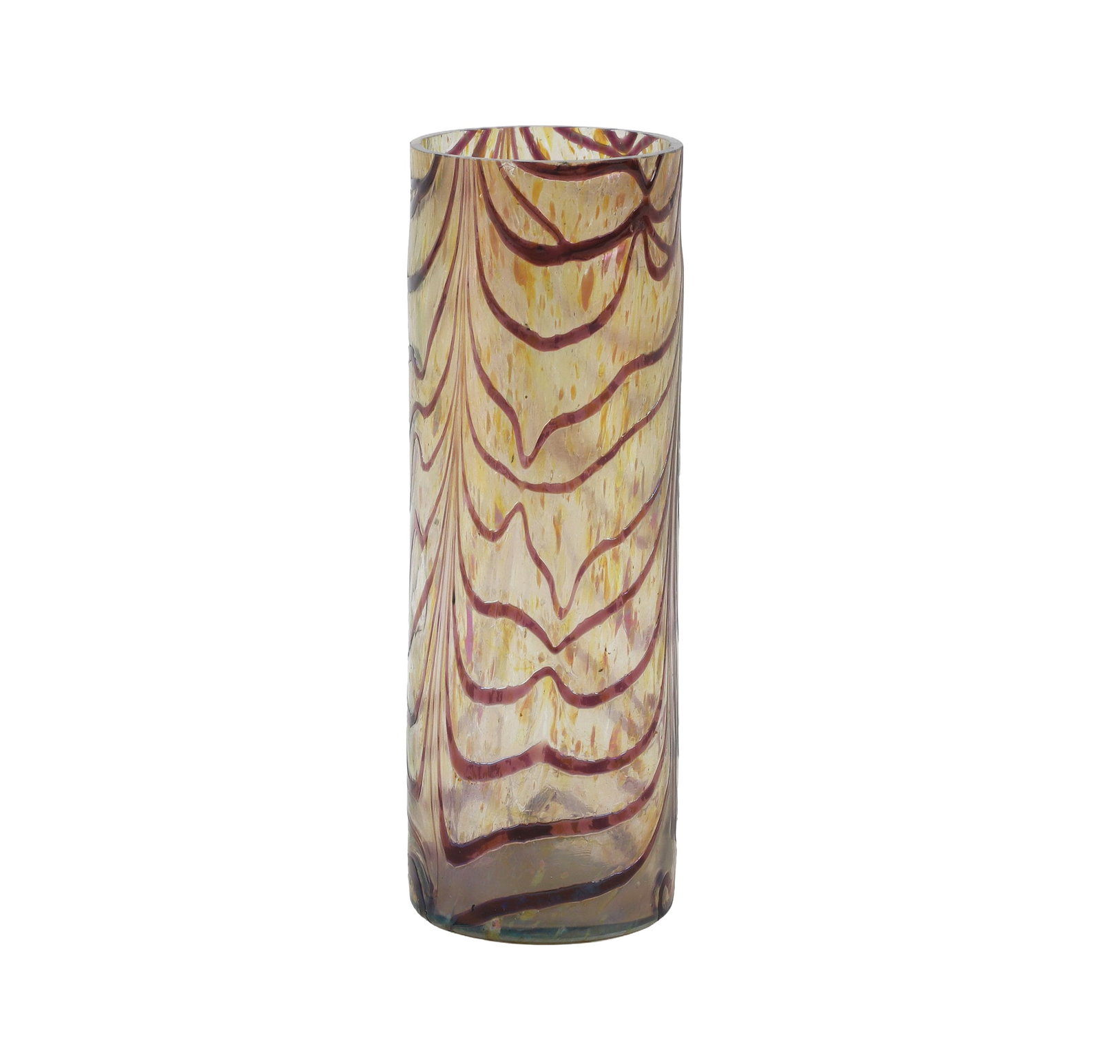 Kralik Style Iridescent Cylindrical Vase (1 of 6)