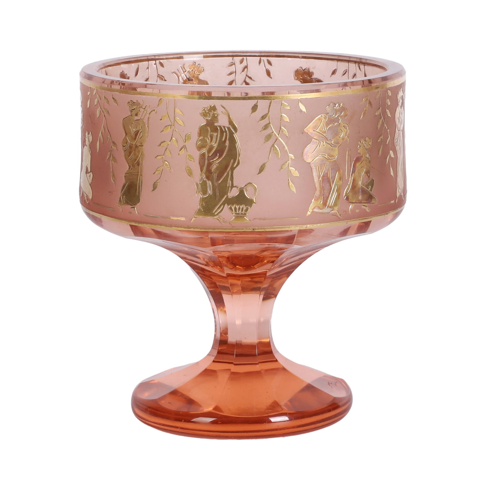 After Val Saint Lambert, Figural Pedestal Dish (1 of 19)