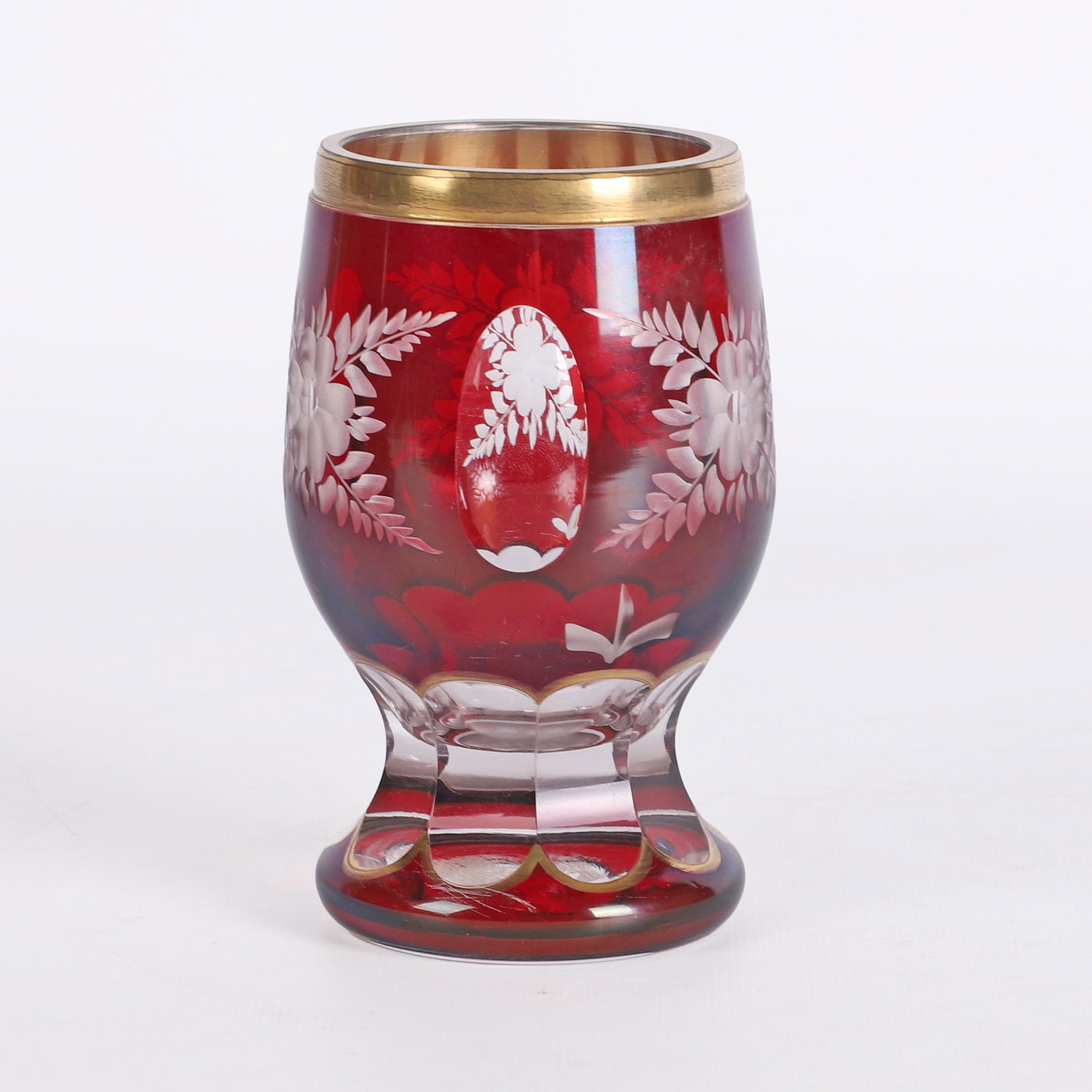 (4) Antique Ruby/Cranberry Glass Selection - 15