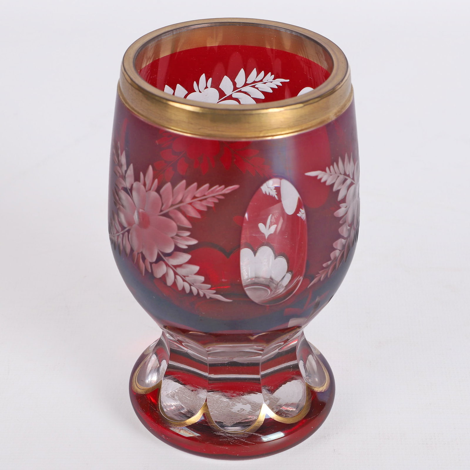 (4) Antique Ruby/Cranberry Glass Selection - 17
