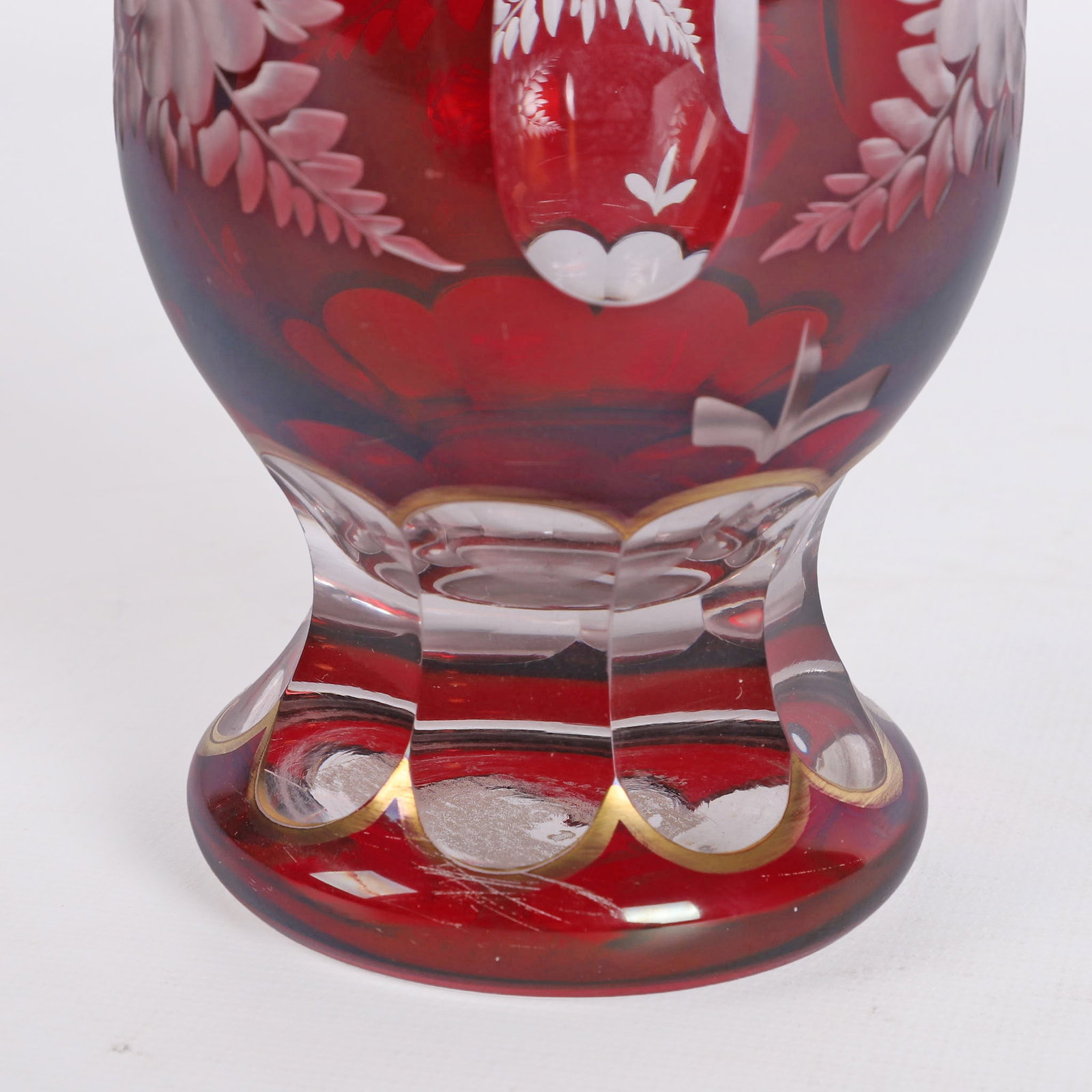 (4) Antique Ruby/Cranberry Glass Selection - 18