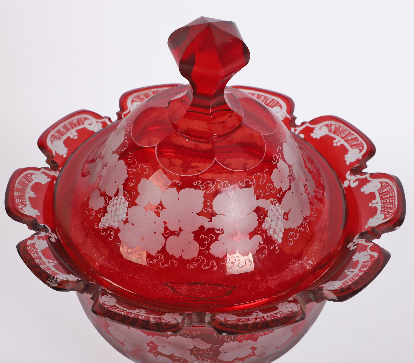 (4) Antique Ruby/Cranberry Glass Selection - 4