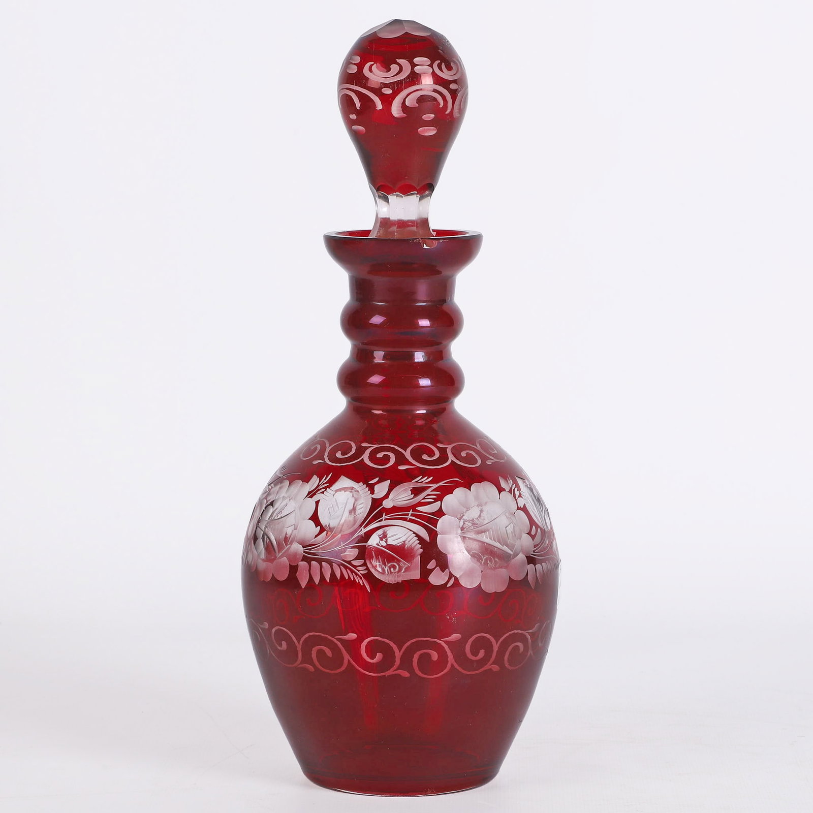 (4) Antique Ruby/Cranberry Glass Selection - 9