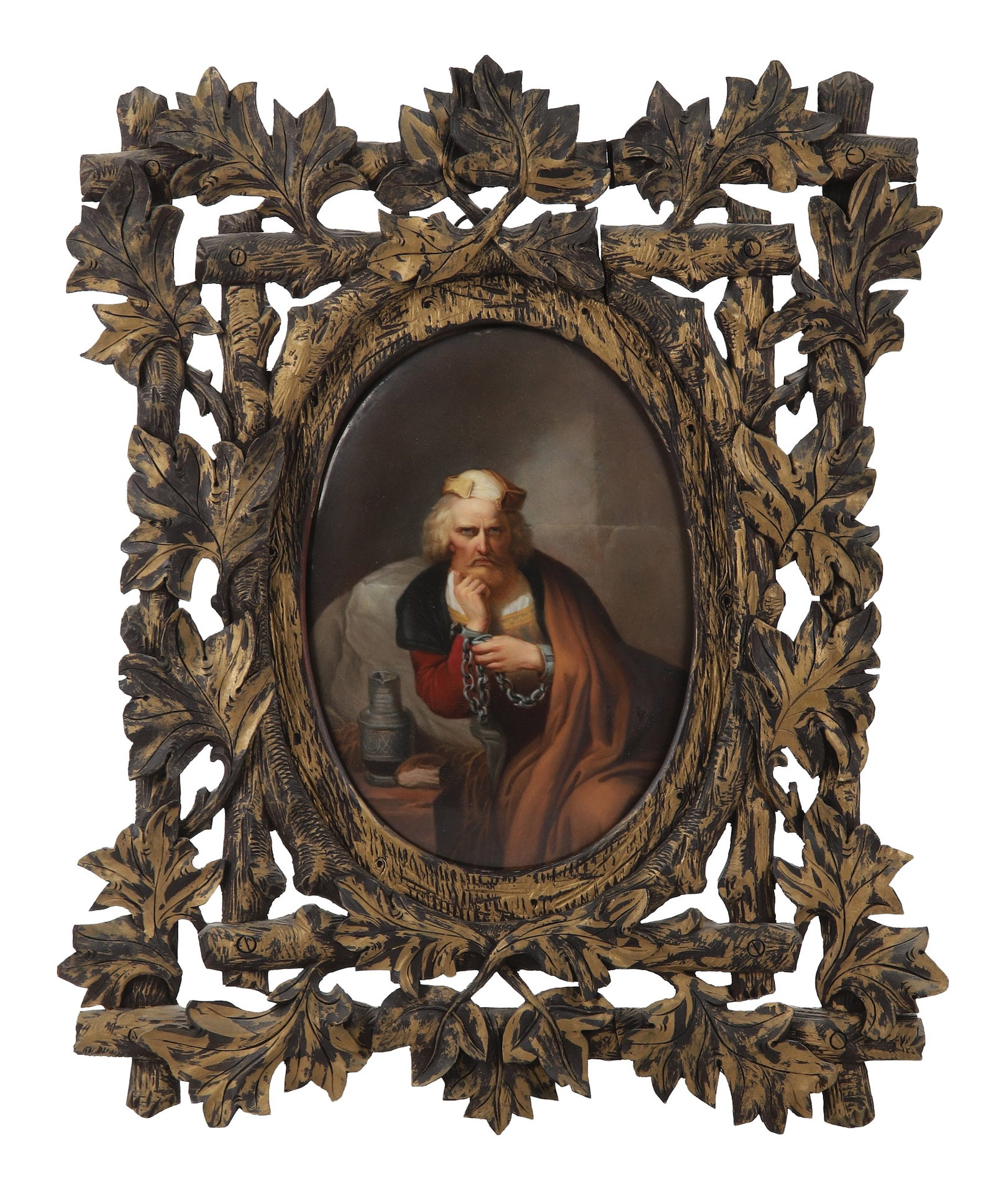 KPM Porcelain, 'Christopher Columbus in Chains', After Gustave Wappers, 19th c. (1 of 7)