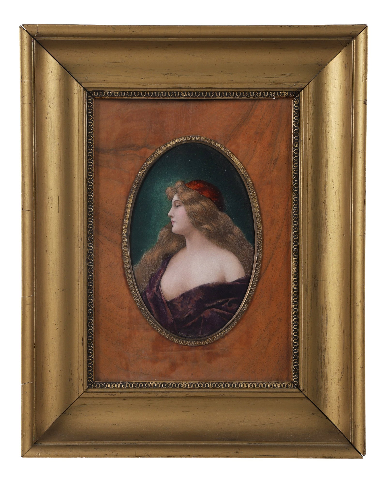 Limoges Porcelain Enamel Portrait, Pierre Bonnaud, French, 19th/20th C. (1 of 5)