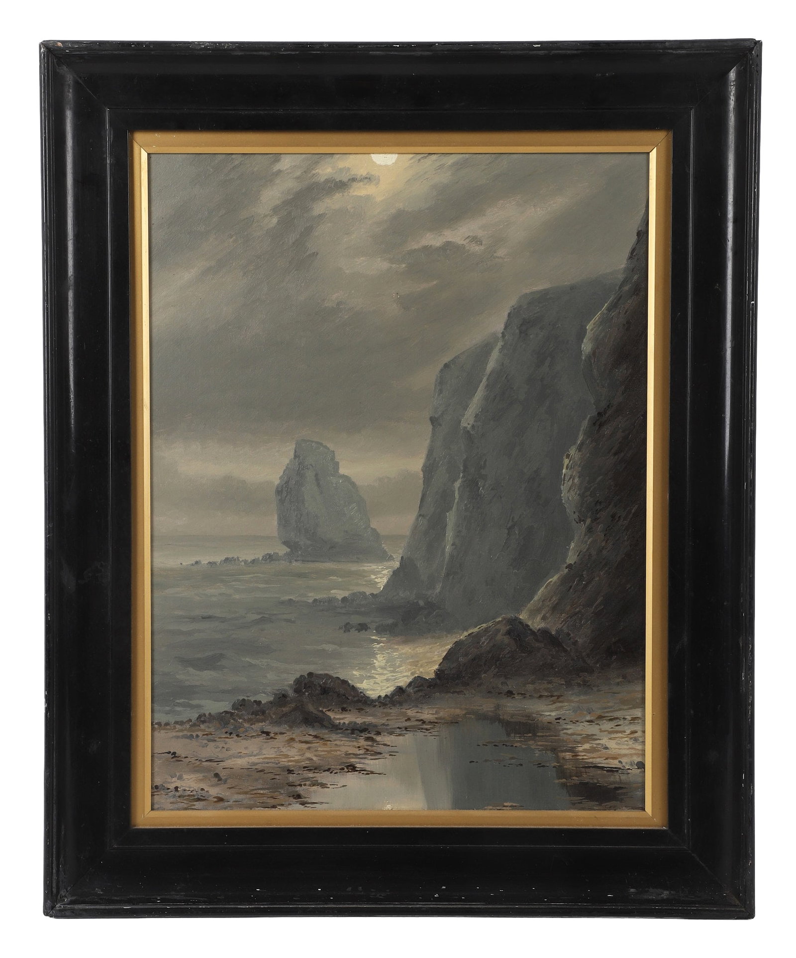 Untited (Cornish Coast), 19th C Painting, Oil on canvas. (1 of 13)