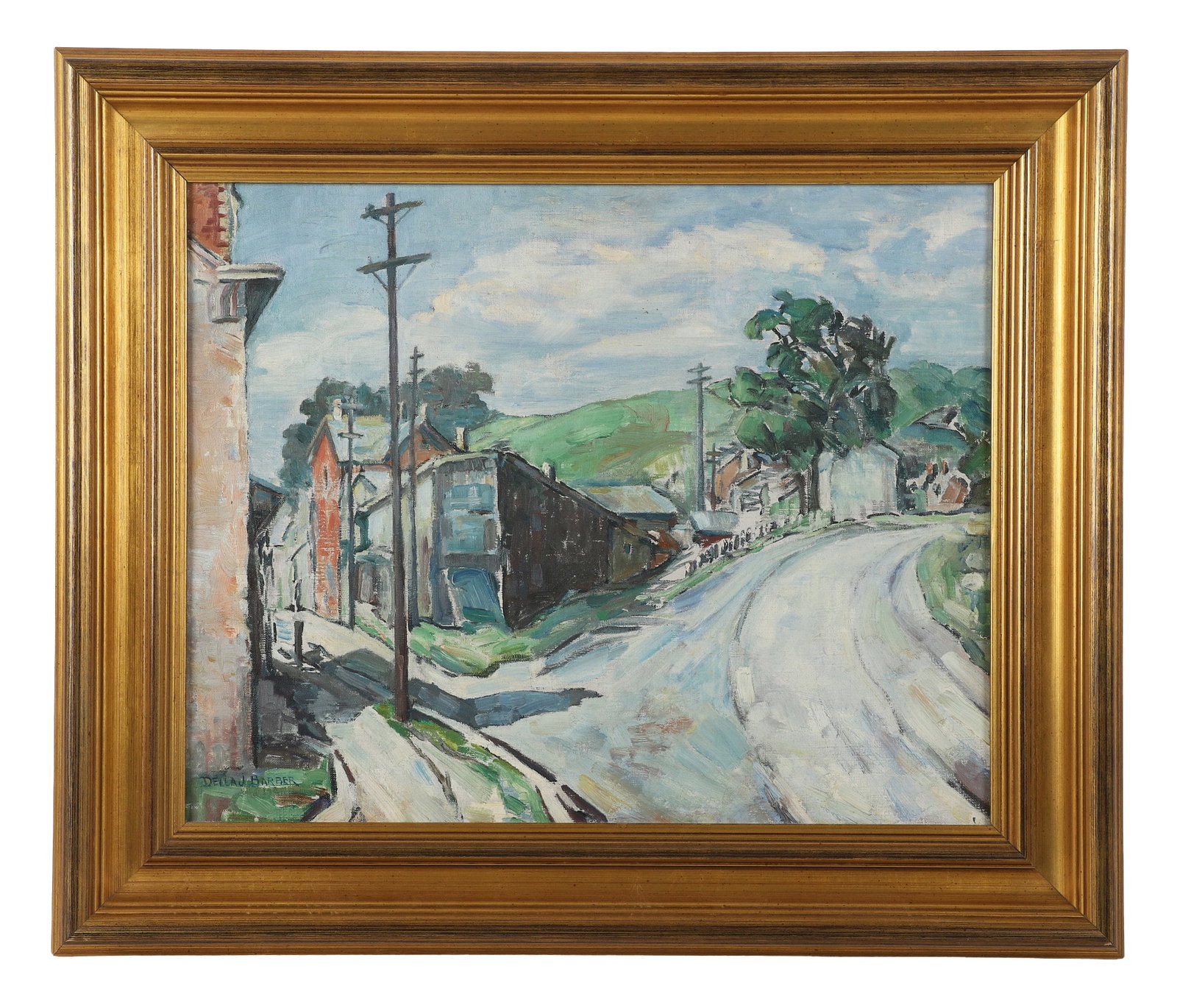 Della J. Barber, Untitled (Fork in the Road), Oil on canvas. (1 of 8)