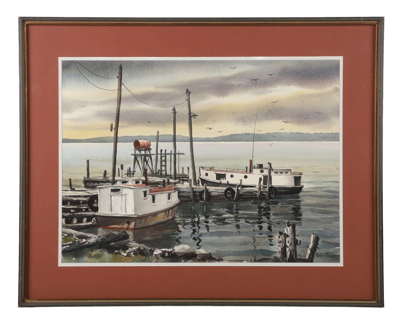 Austin Fraser, 20th C. Untitled (Dockside Vignette) (1 of 7)