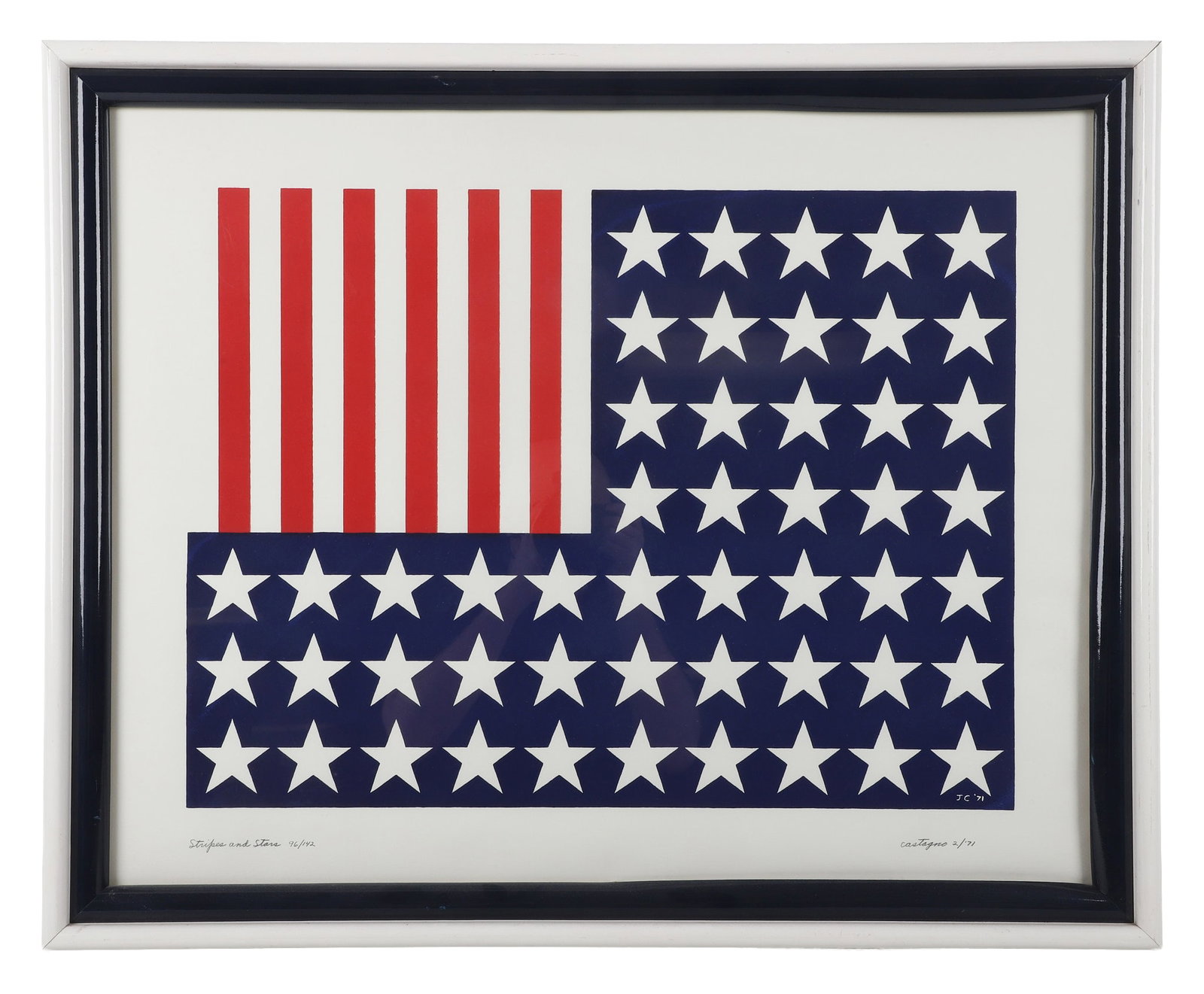 John Castagno 1930-2018) Stripes and Stars, 1971 (1 of 6)