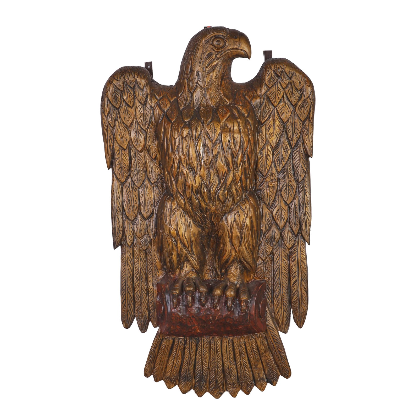 Monumental Architectural Carved Wood Eagle (1 of 14)