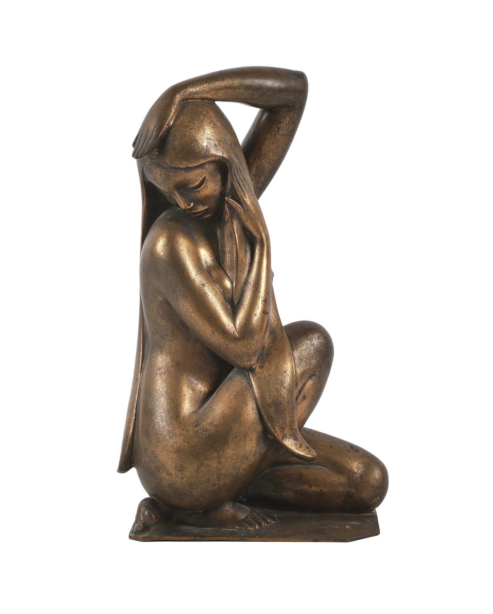 Art Deco Style Figural Nude Bronze (1 of 13)
