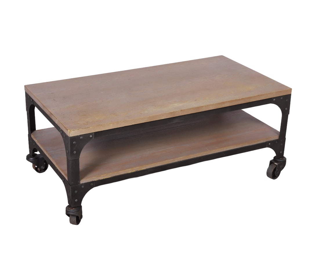 RH Style Industrial Style Coffee table (1 of 7)