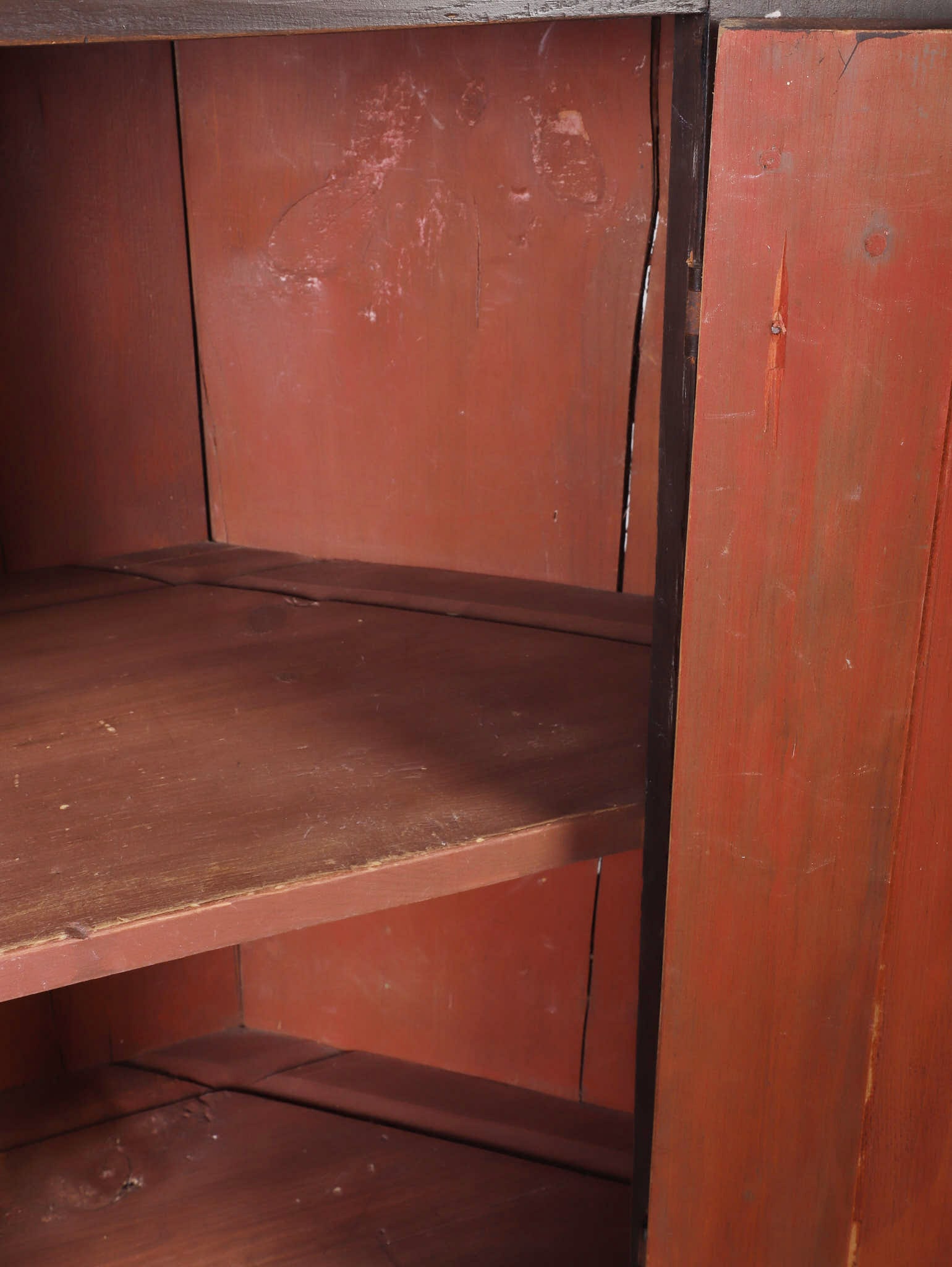Rustic Pine Corner Cupboard - 6