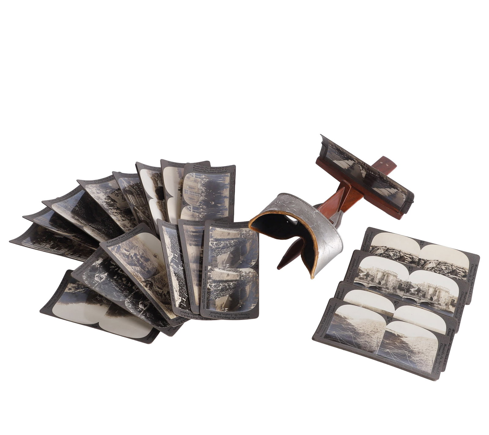 Antique Stereoscope W/ WWI Cards (1 of 20)