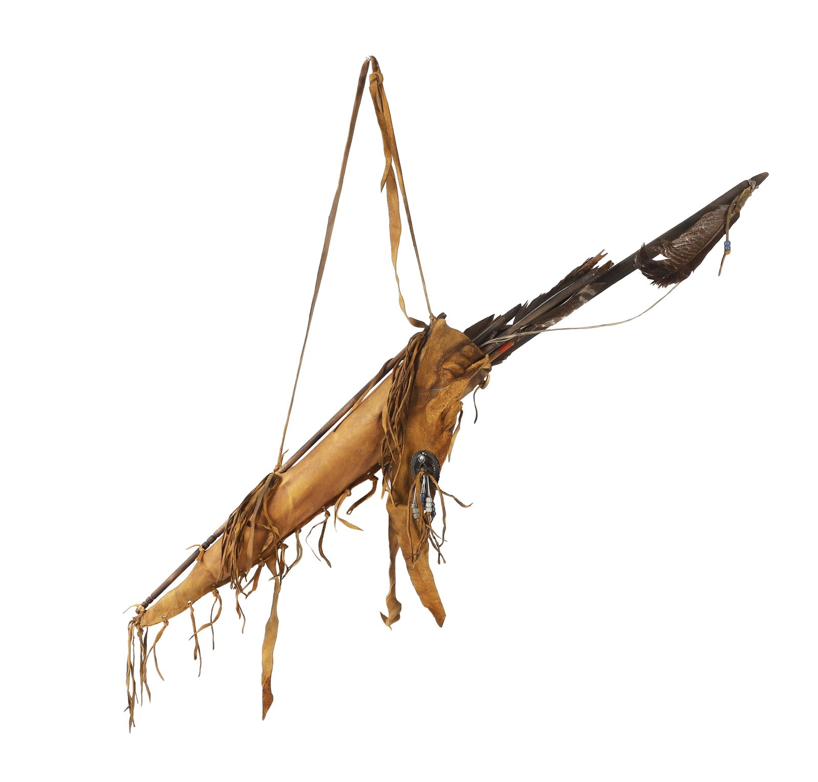 Native American Quiver with Arrows & Bow (1 of 7)