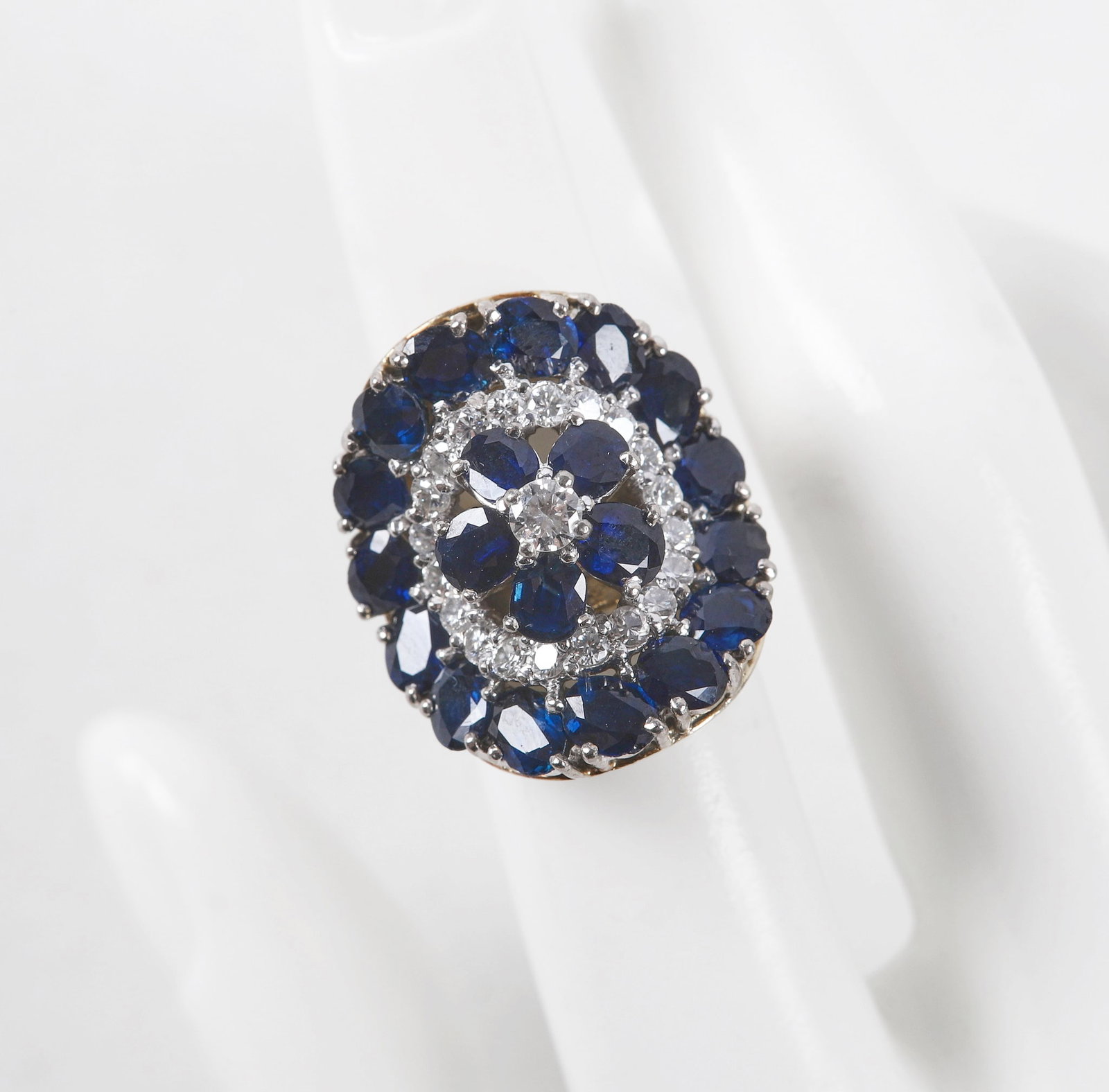 14 K Gold Topaz & Diamond Cocktail Ring (1 of 7)