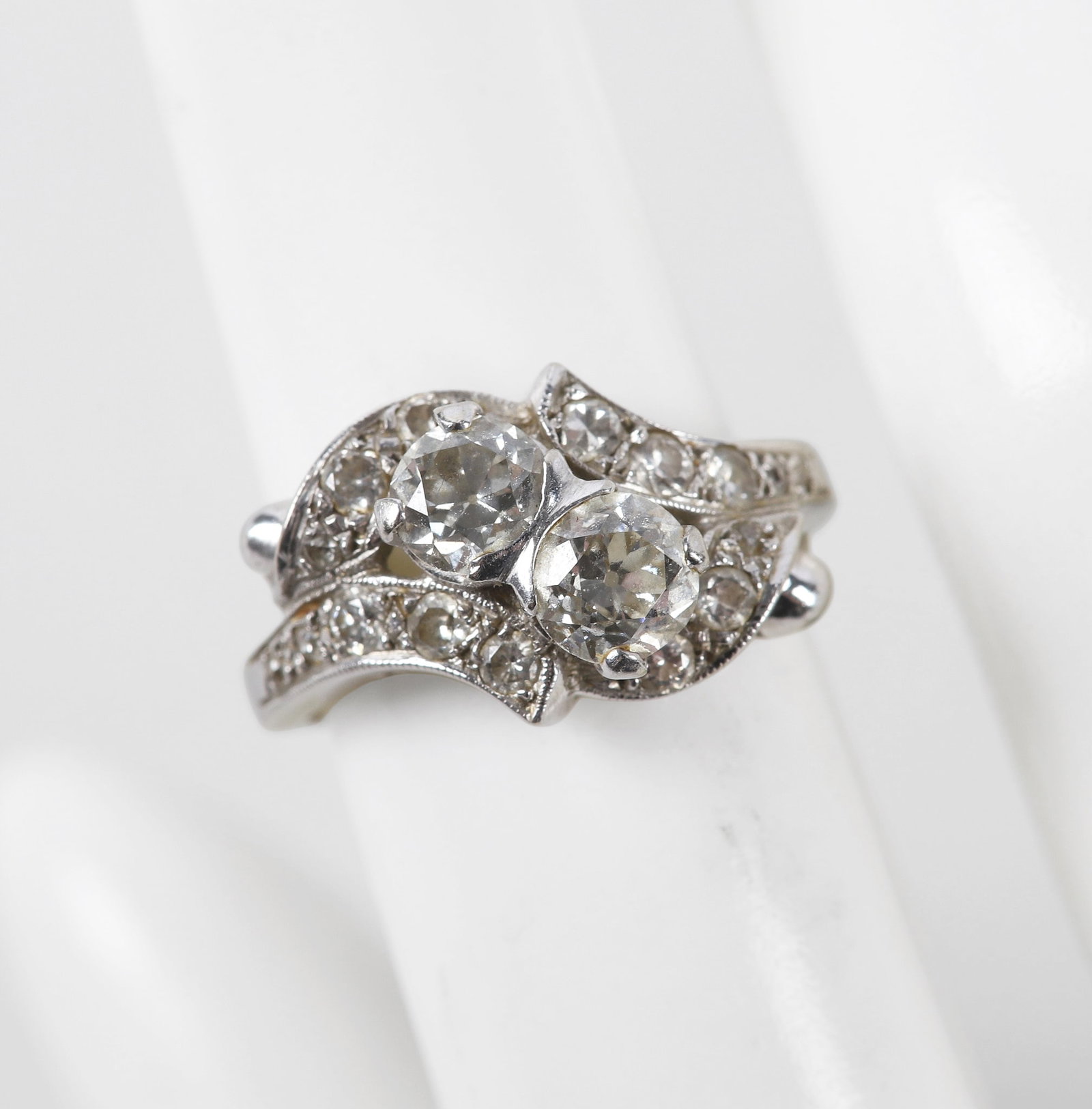 14 K White Gold Diamond Ring (1 of 6)