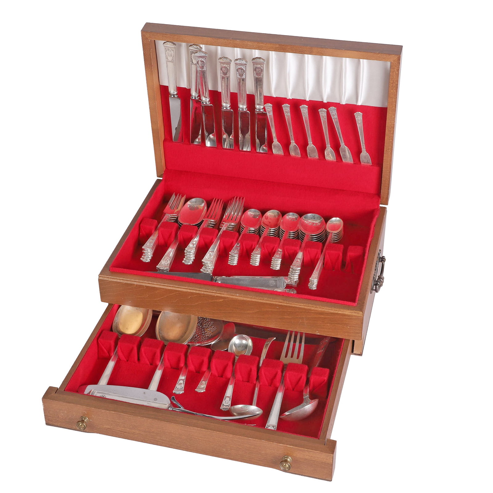 (80) Pcs Tiffany & Co. Sterling San Lorenzo Flatware: (80) Pcs Tiffany & Co. Sterling San Lorenzo Flatware (80) Pcs Tiffany & Co. sterling San Lorenzo flatware to include: (6) 10 1/4" dinner knives, (6) 9 3/8" butter knives, (6) 7" forks (10.510 ozt), (6