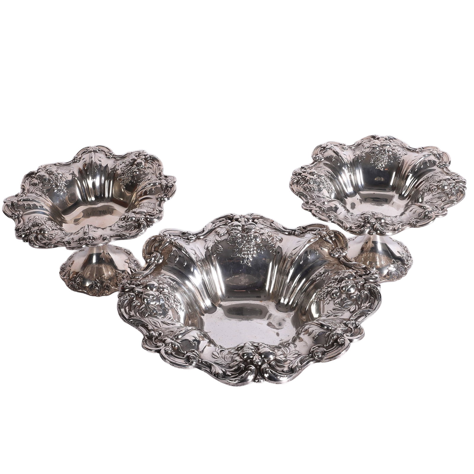 Reed & Barton Sterling Silver Francis I Dish & (2) Compotes (1 of 20)